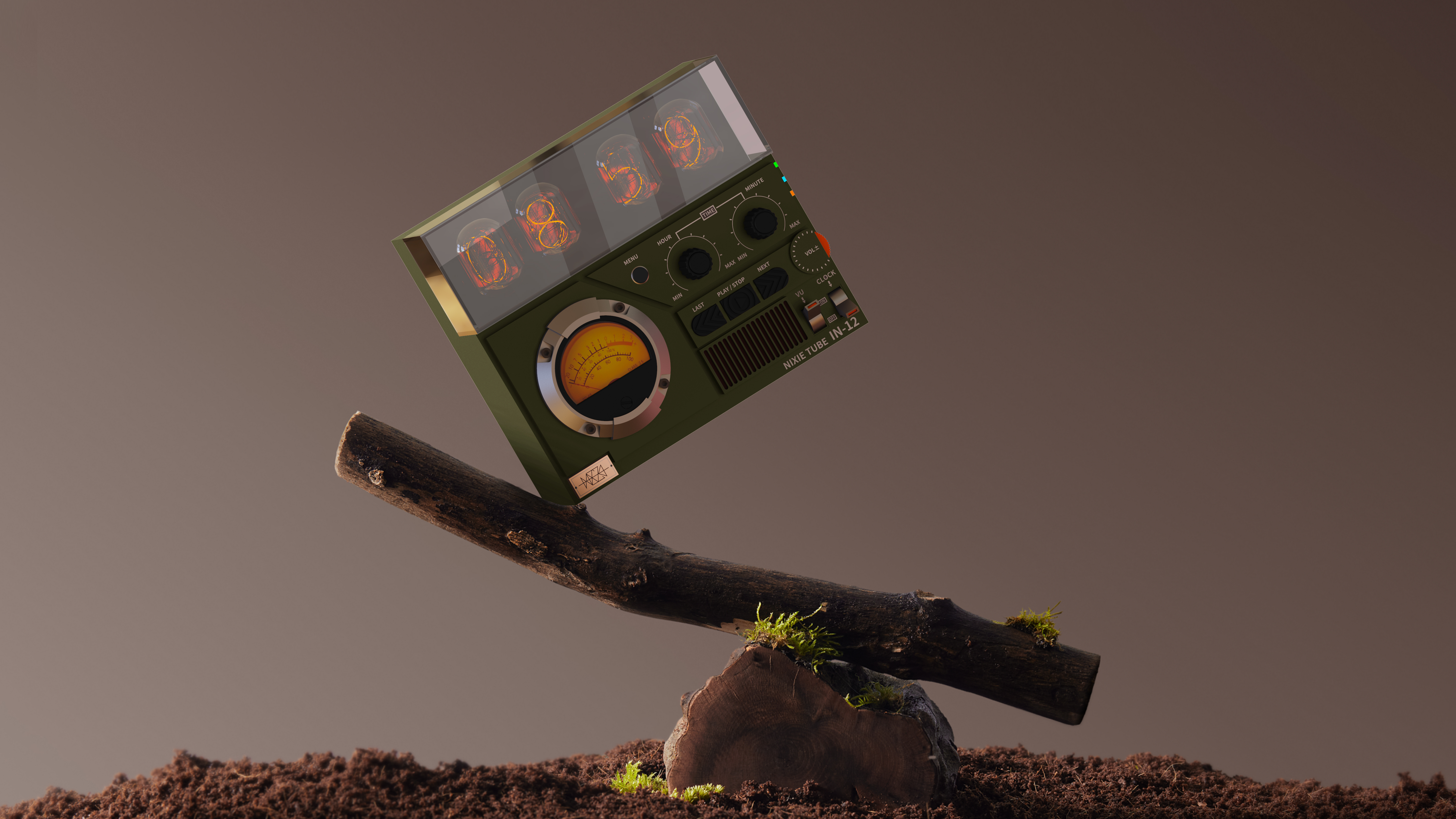 Glow tube, table clock，