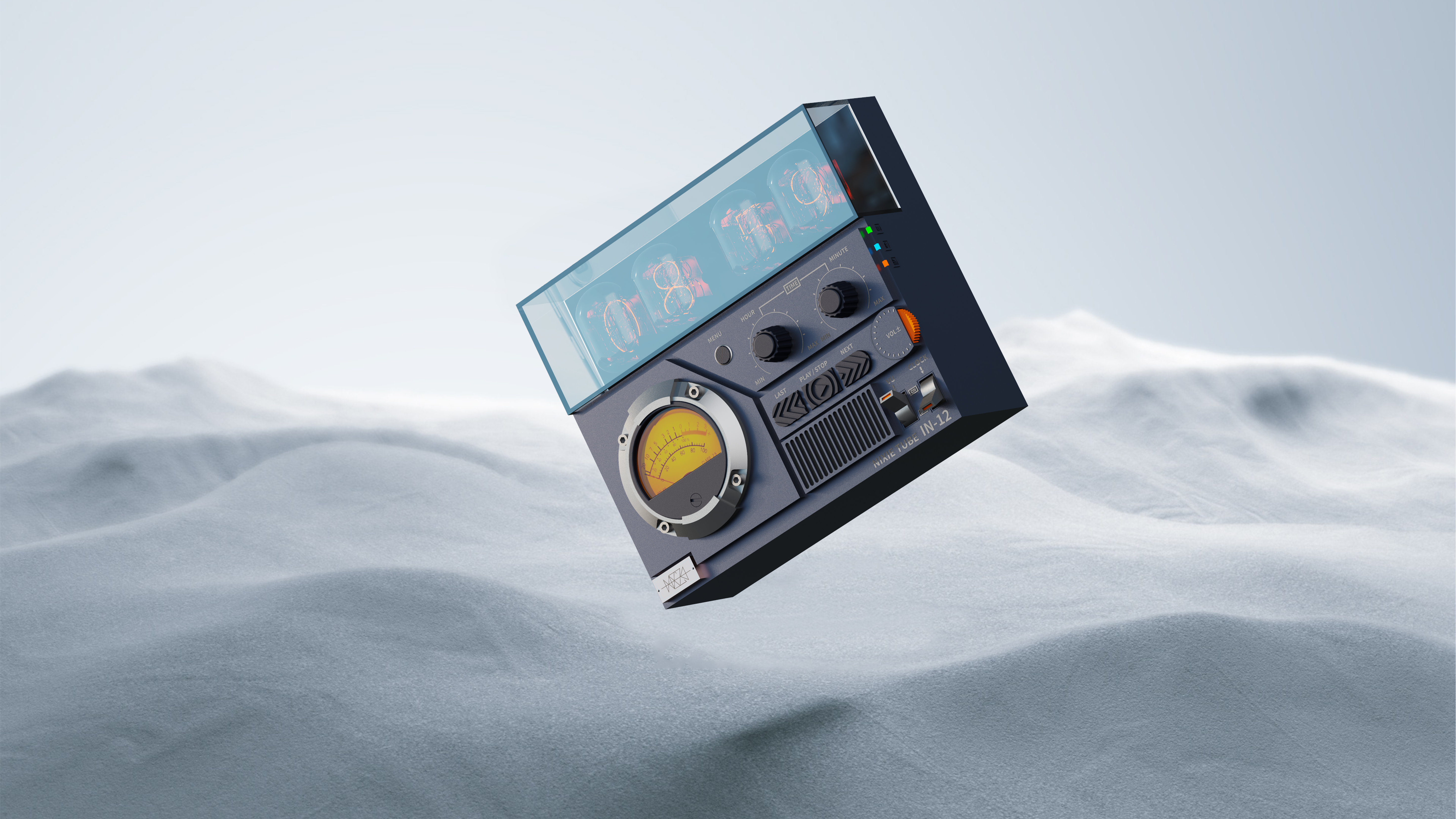 Glow tube, table clock，