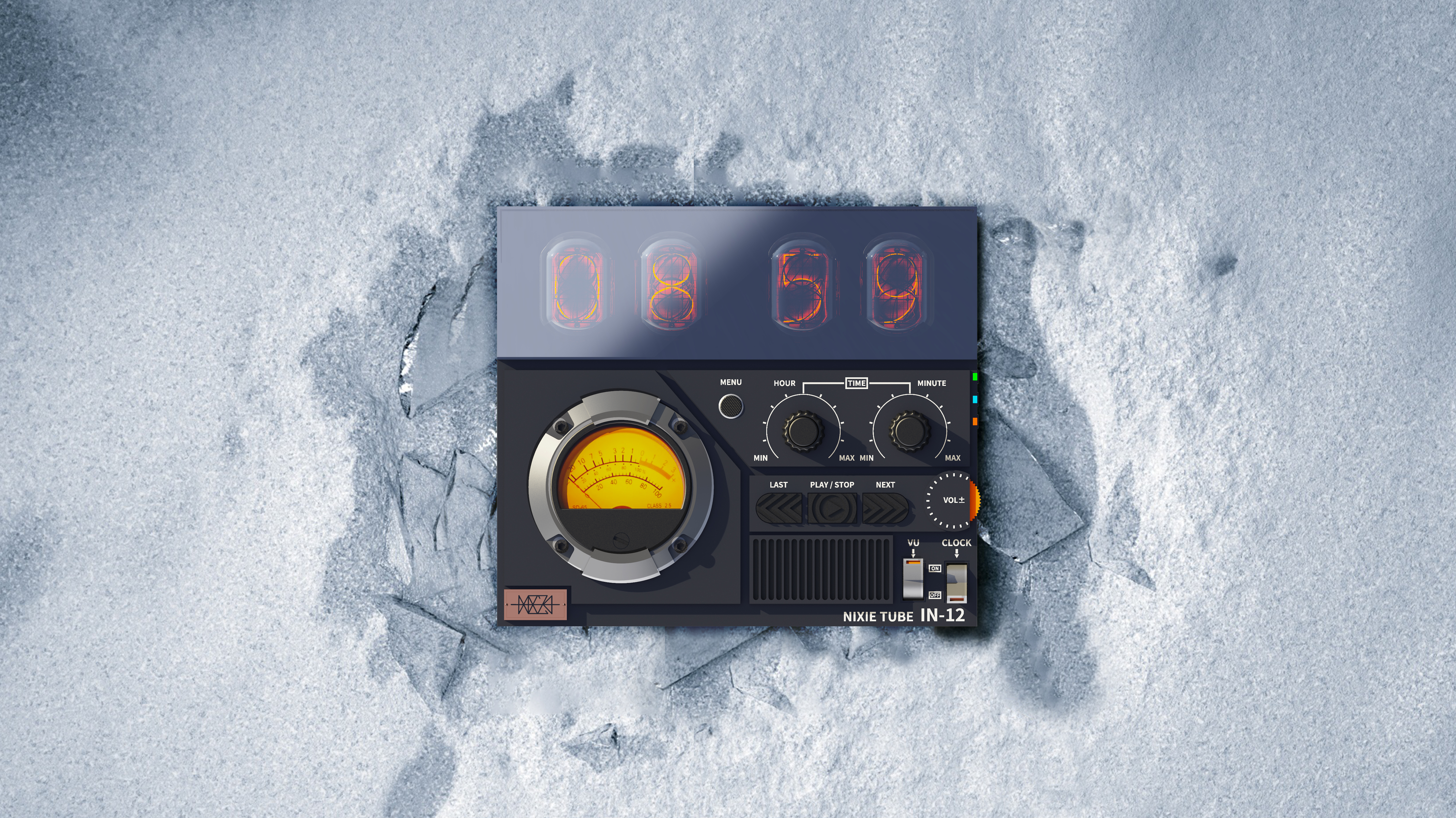 Glow tube, table clock，