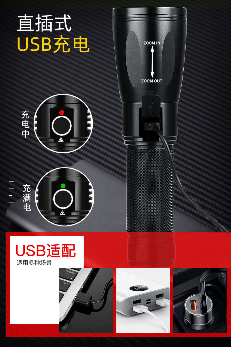 LED flashlight，
