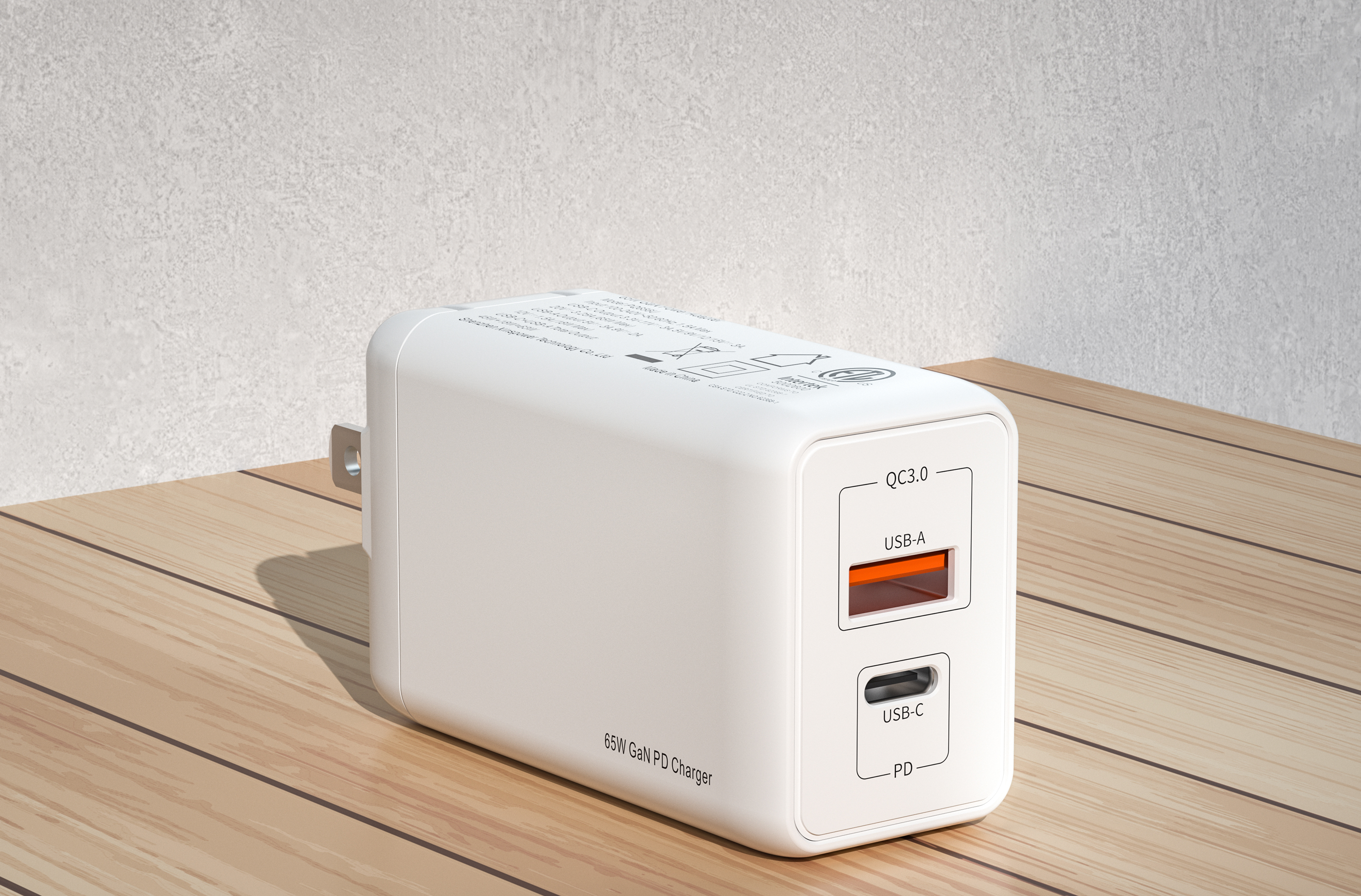 Charger，Digital，Product rendering，Gallium nitride，