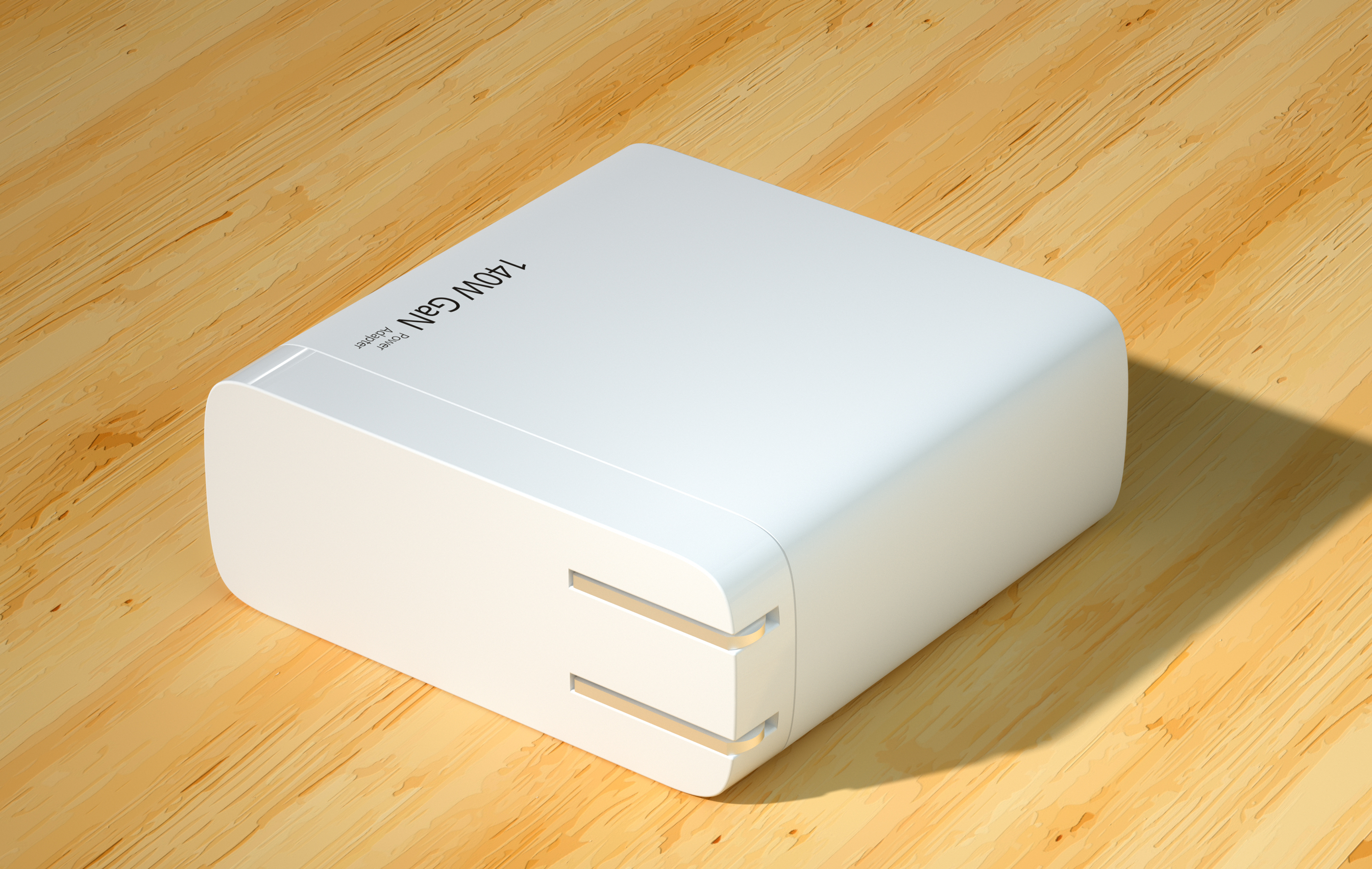Charger，Digital，Product rendering，Gallium nitride，