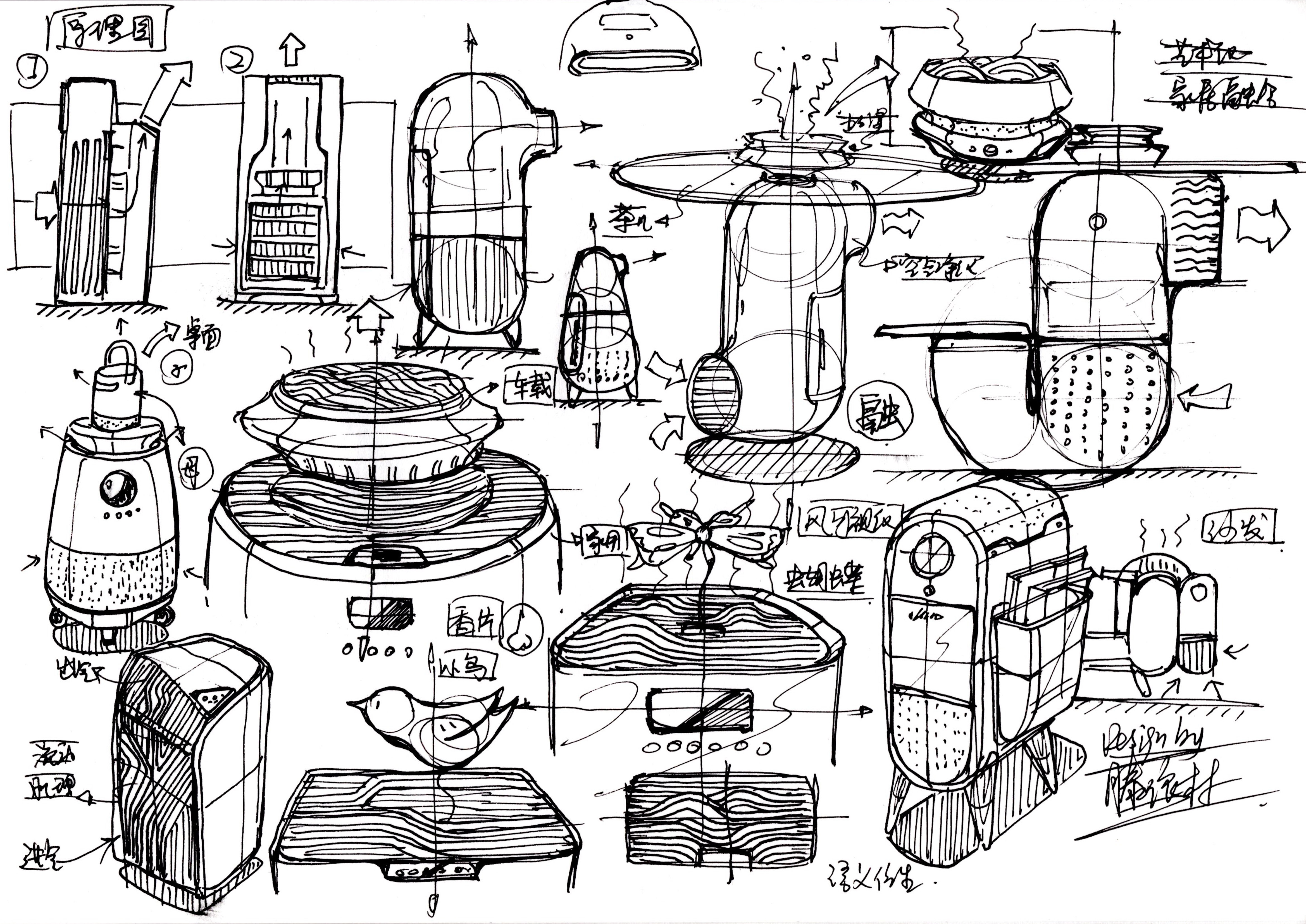 Hand drawn product design，Hand drawn industrial design，Design hand drawn，Product design postgraduate entrance examination，Postgraduate entrance examination for industrial design，Dream-chasing Design Postgraduate Entrance Examination，Designer's hand-painted book，Teng Yilin，
