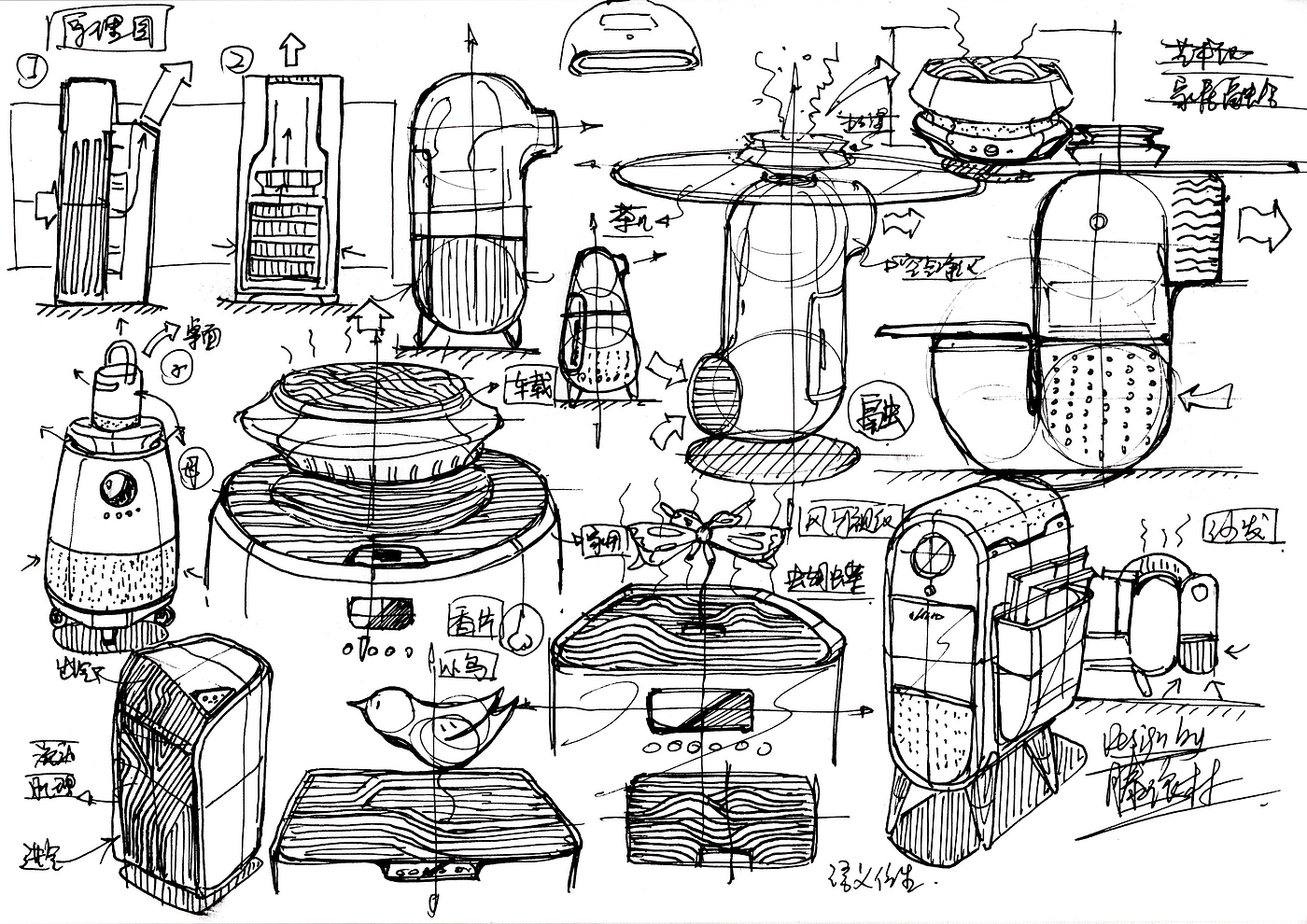 Hand drawn product design，Hand drawn industrial design，Design hand drawn，Product design postgraduate entrance examination，Postgraduate entrance examination for industrial design，Dream-chasing Design Postgraduate Entrance Examination，Designer's hand-painted book，Teng Yilin，