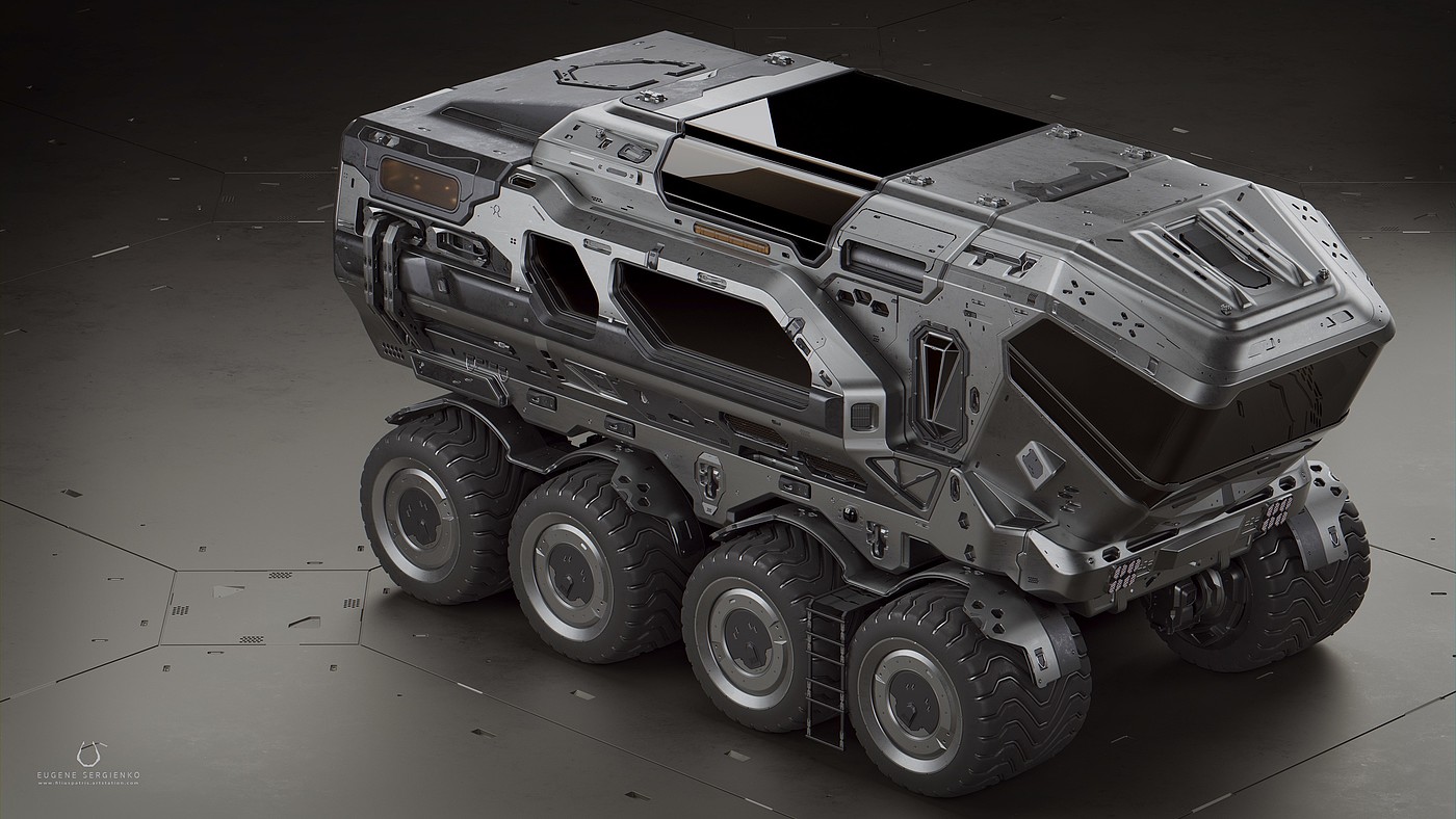 scifi，卡车，科幻电影，概念设计，Rover 23，