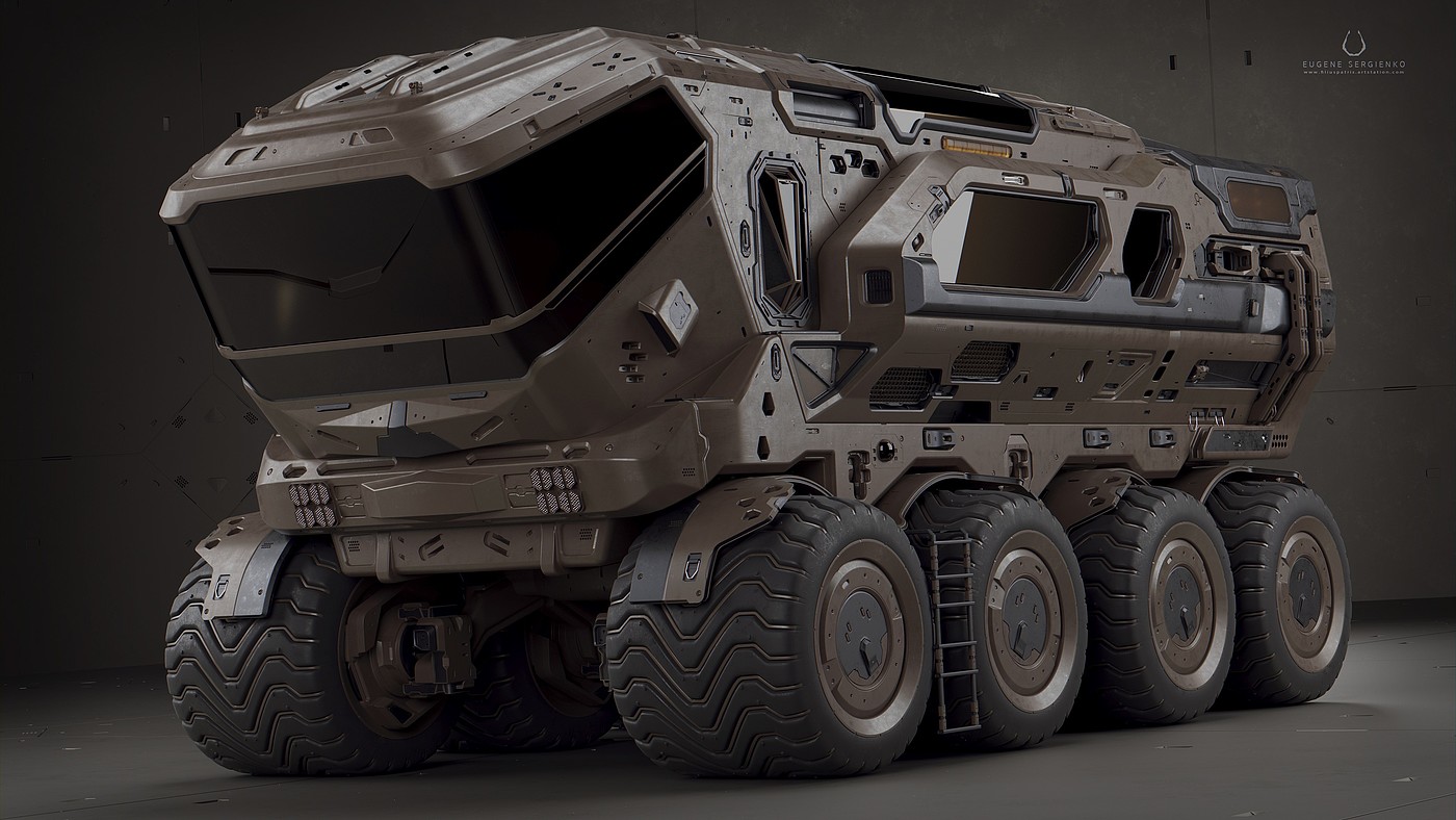 scifi，卡车，科幻电影，概念设计，Rover 23，