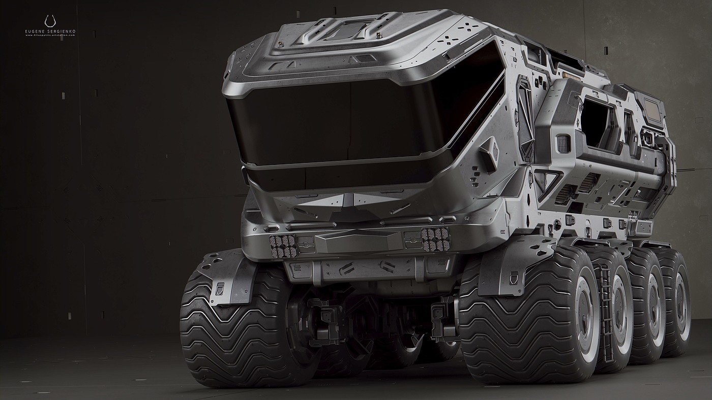 scifi，truck，Science fiction film，truck，conceptual design，Rover 23，