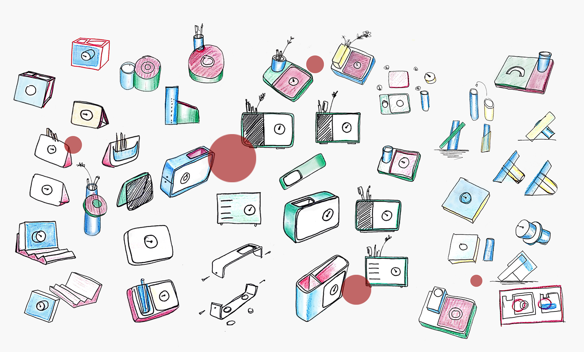 strong，brick，clocks and watches，time，Schedule，time management，Small blackboard，inspiration，pen container，Brick calendar，Portable，