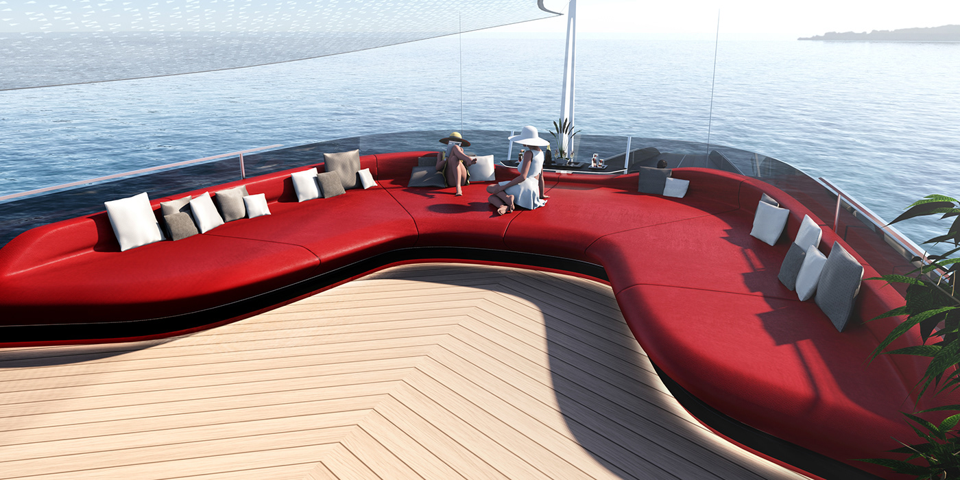Gareth Davies，Carat 187，Super Yacht ，Aesthetic design，