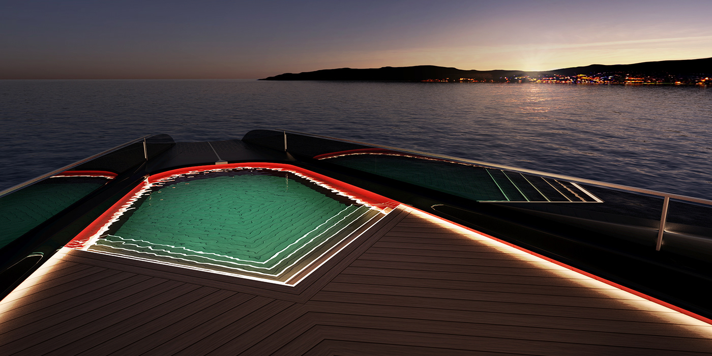 Gareth Davies，Carat 187，Super Yacht ，Aesthetic design，