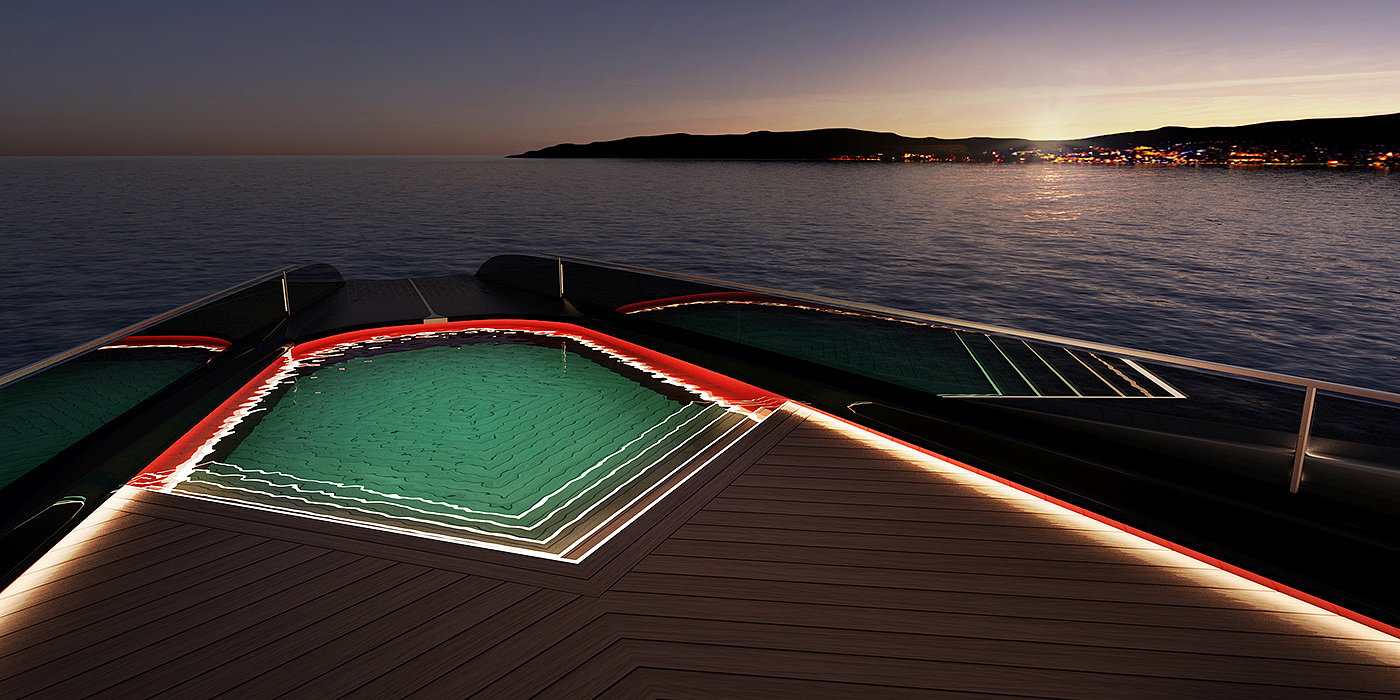 Gareth Davies，Carat 187，Super Yacht ，Aesthetic design，