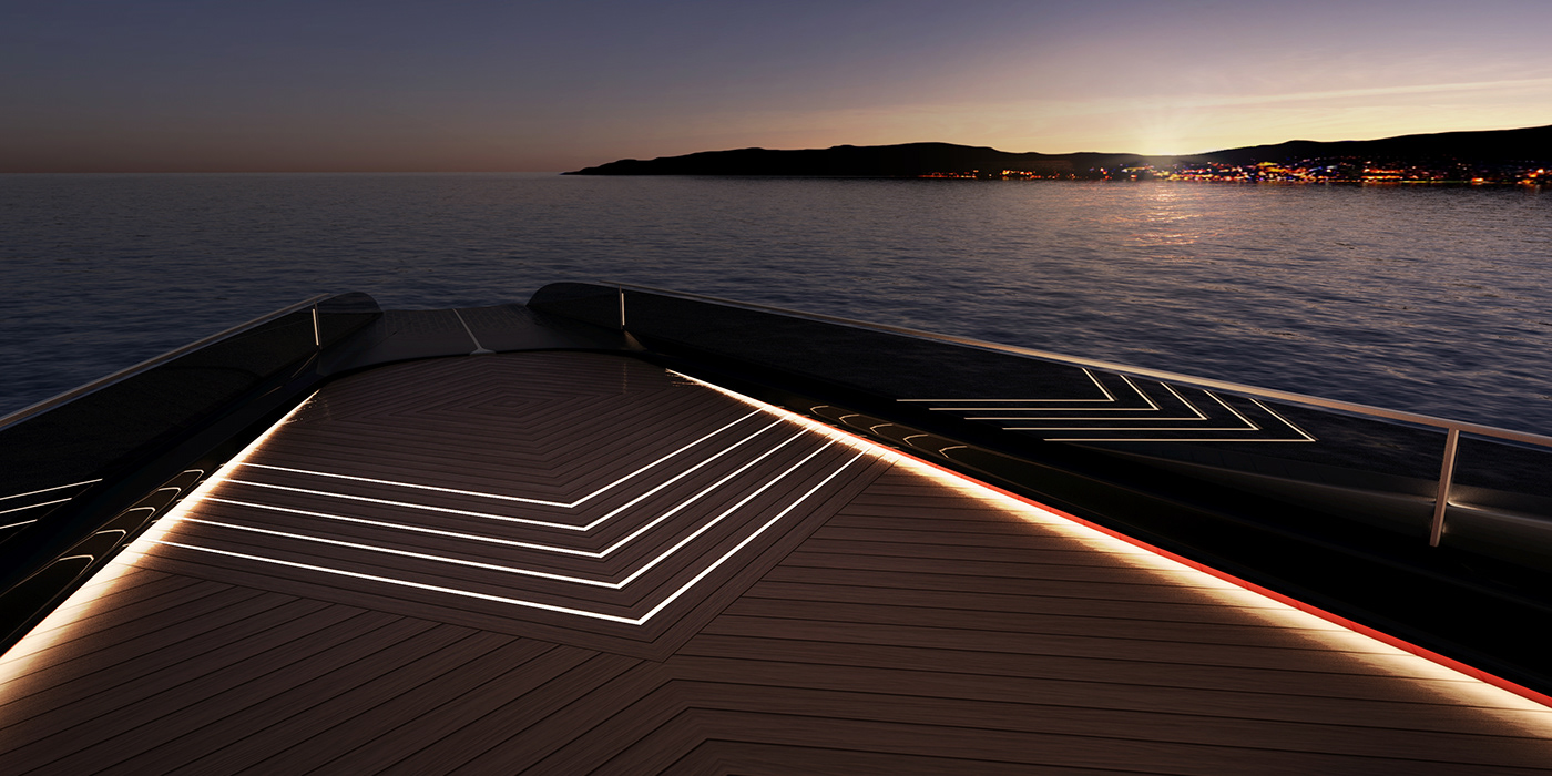 Gareth Davies，Carat 187，Super Yacht ，Aesthetic design，