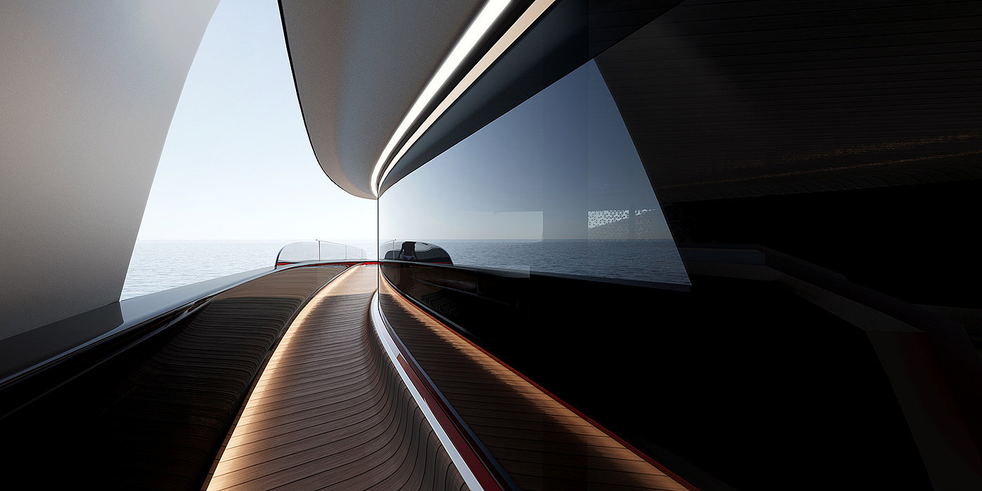 Gareth Davies，Carat 187，Super Yacht ，Aesthetic design，