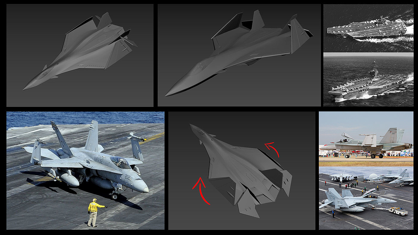 I fill Enchev，F77，Multi-purpose fighter concept，