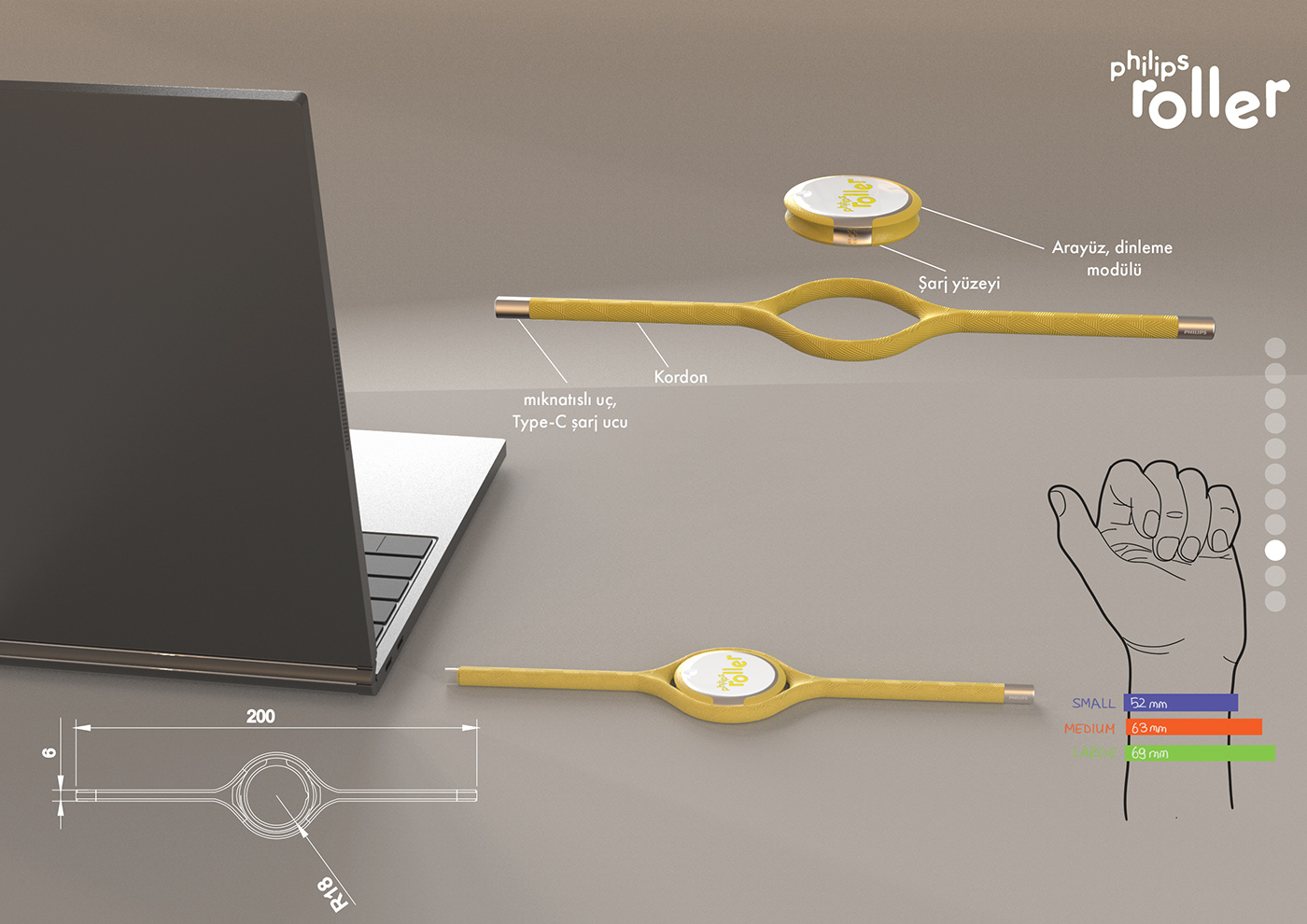 Philips，Roller speaker，product design，Redesign，Ultrasonic sound wave，The Roller，