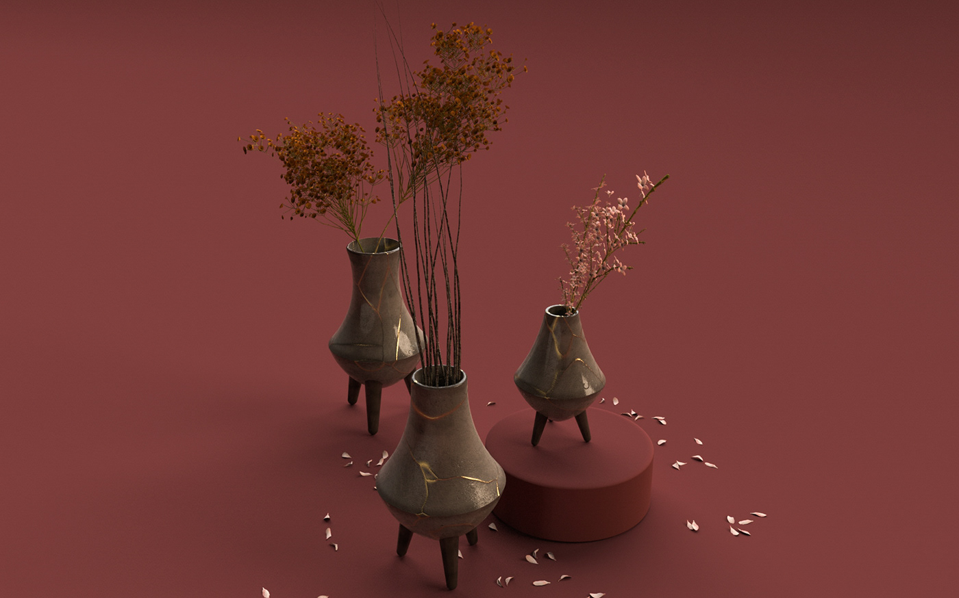 Offsite Design，Vase series，Visual design，product design，Render，Cohort 02，