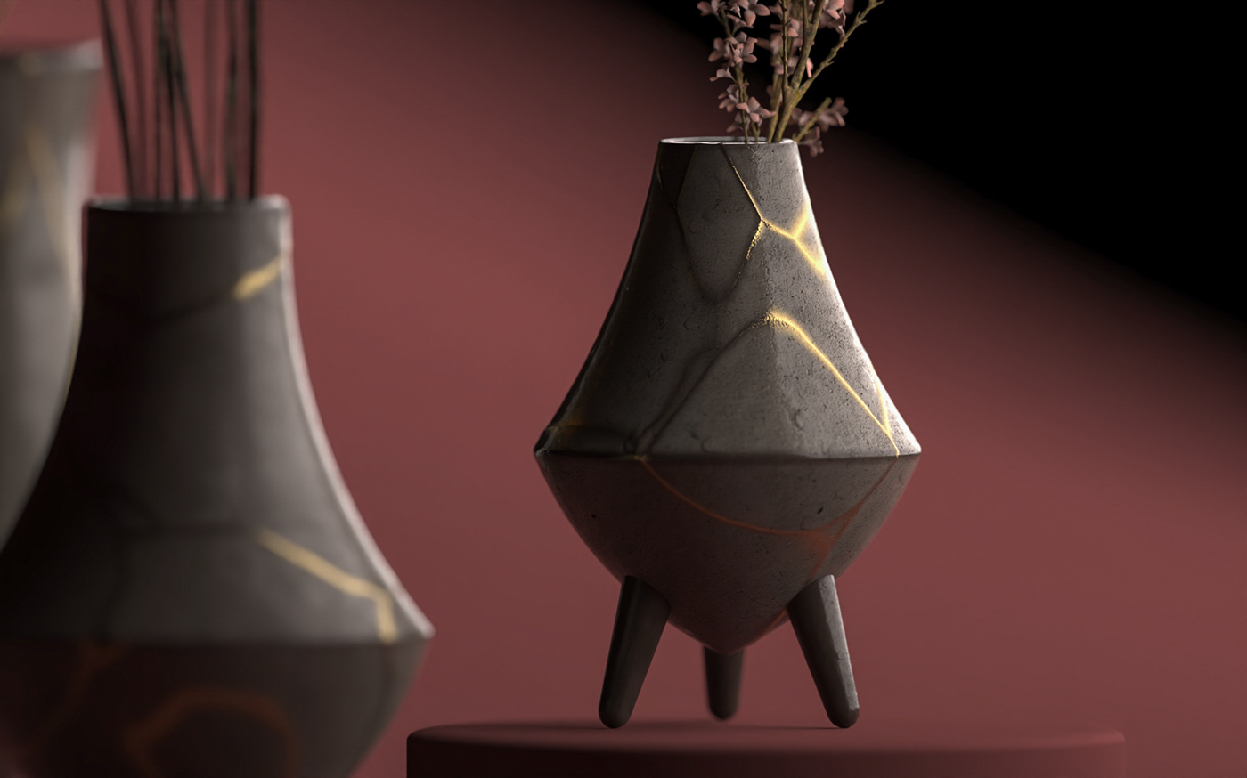 Offsite Design，Vase series，Visual design，product design，Render，Cohort 02，
