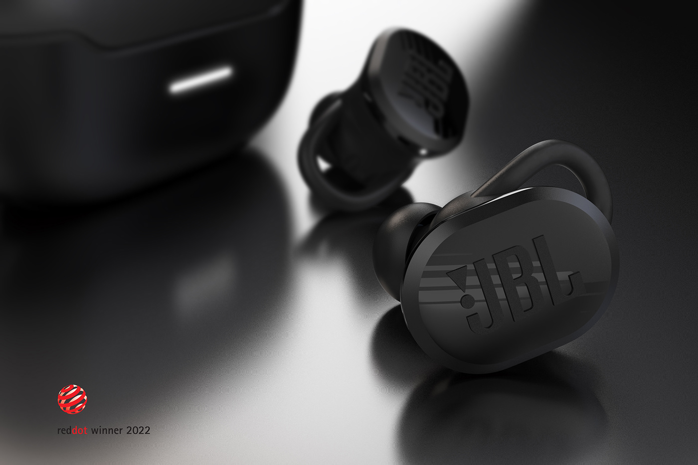 reddot winner 2022，jbl，Earphone design，product design，Ergonomics，Portability，2022 red dot award works，