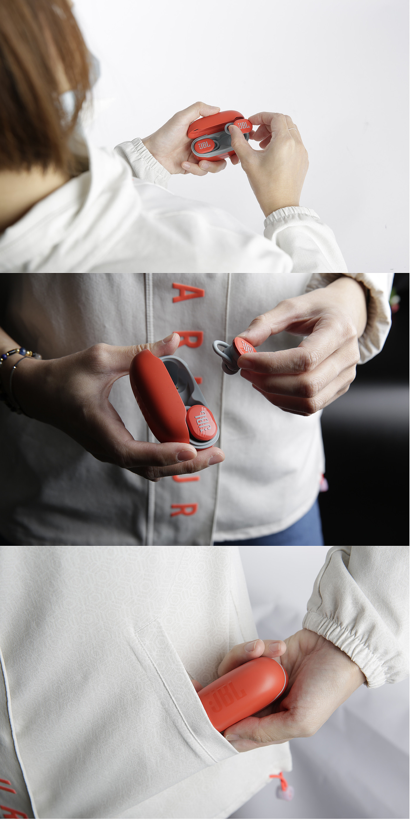 reddot winner 2022，jbl，Earphone design，product design，Ergonomics，Portability，2022 red dot award works，