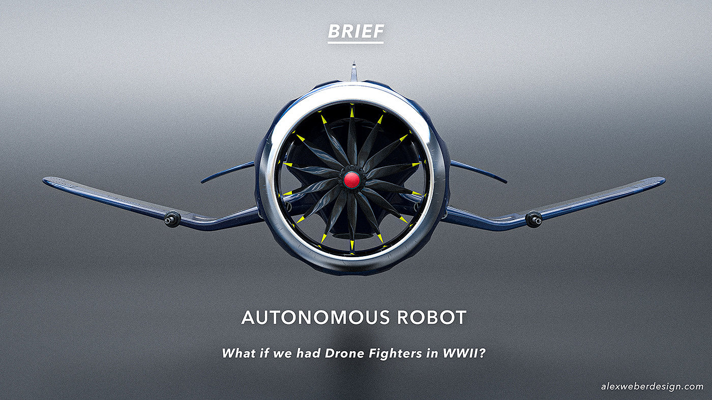 Alex Weber，DF-8 UAV Fighter，Streamlined design，f4u pirate ship，