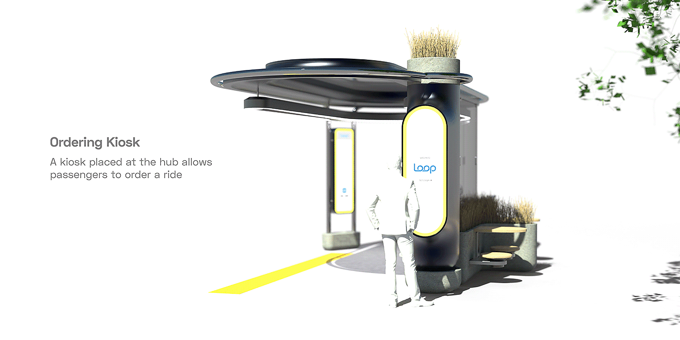 Nick Greca，Detroit Transportation，Intelligent design，Autopilot，bus station，conceptual design，