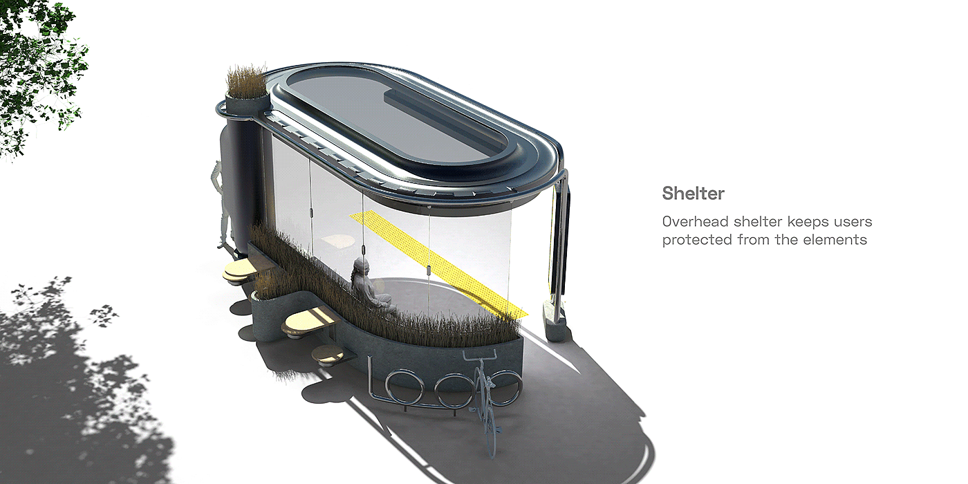 Nick Greca，Detroit Transportation，Intelligent design，Autopilot，bus station，conceptual design，