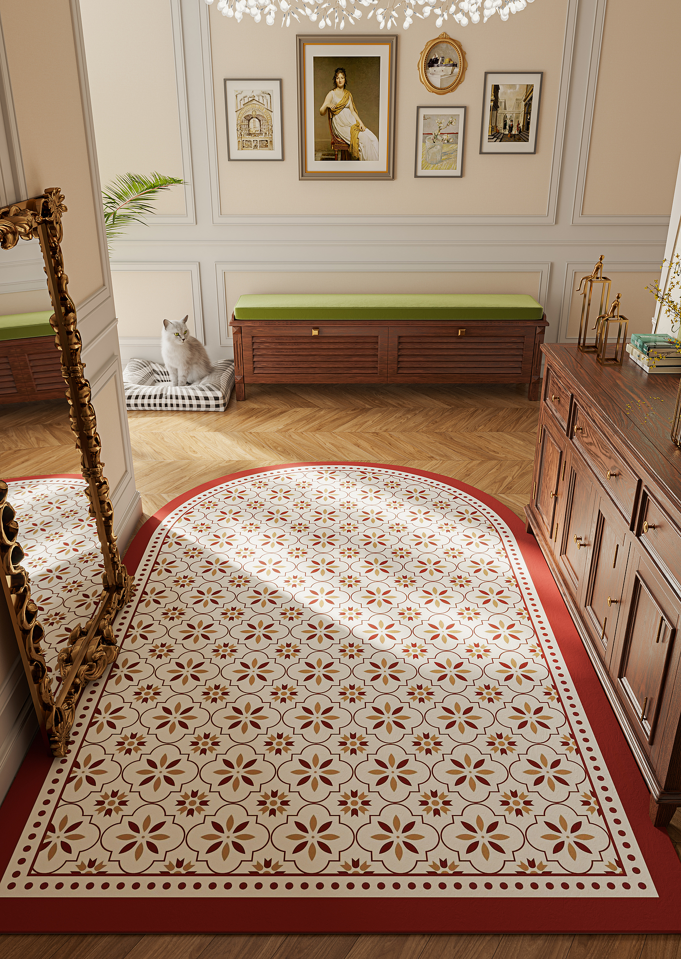 A few carpets，