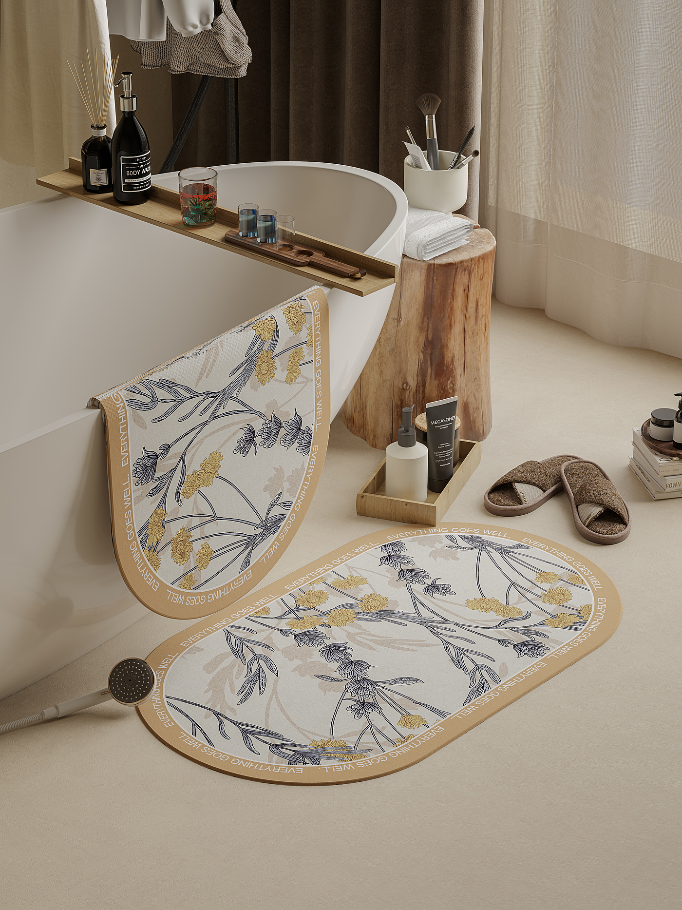 A few carpets，