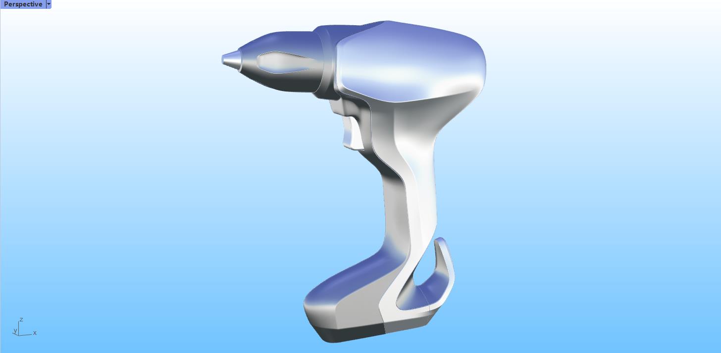 Electric drill，Electric tool，Rhinoceros modeling，industrial design，Rhino modeling，Modeling tutorial，