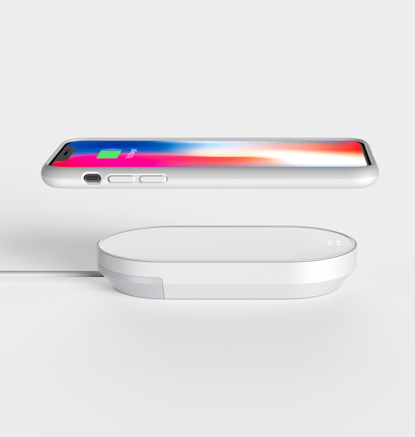 product design，Digital，wireless charger ，Cling，