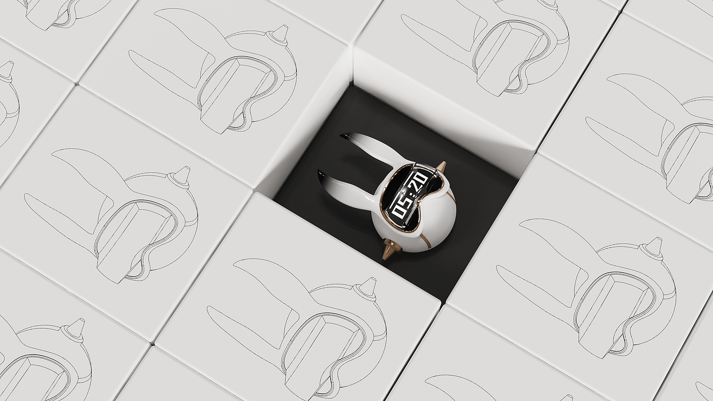 alarm clock，Product design，Night light，Home appliance design，industrial design，Tide play，Cyberpunk，interstellar，