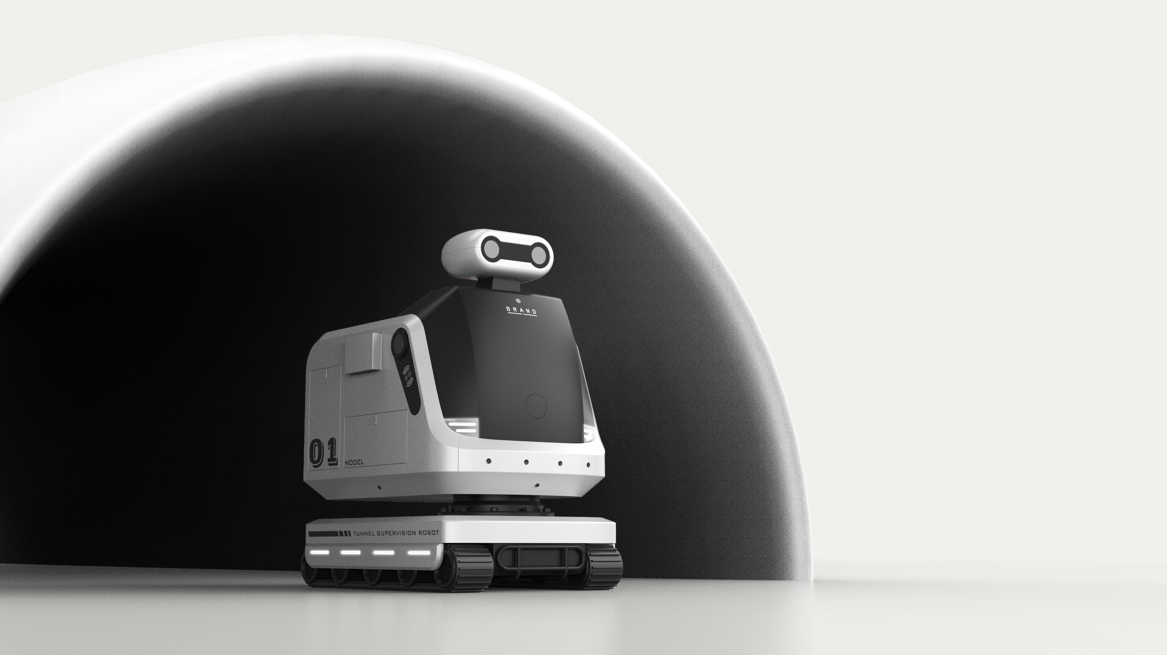 Tunnel supervision robot，