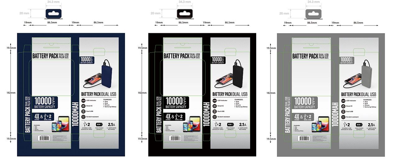 Packaging/mobile power packaging/charging treasure packaging，