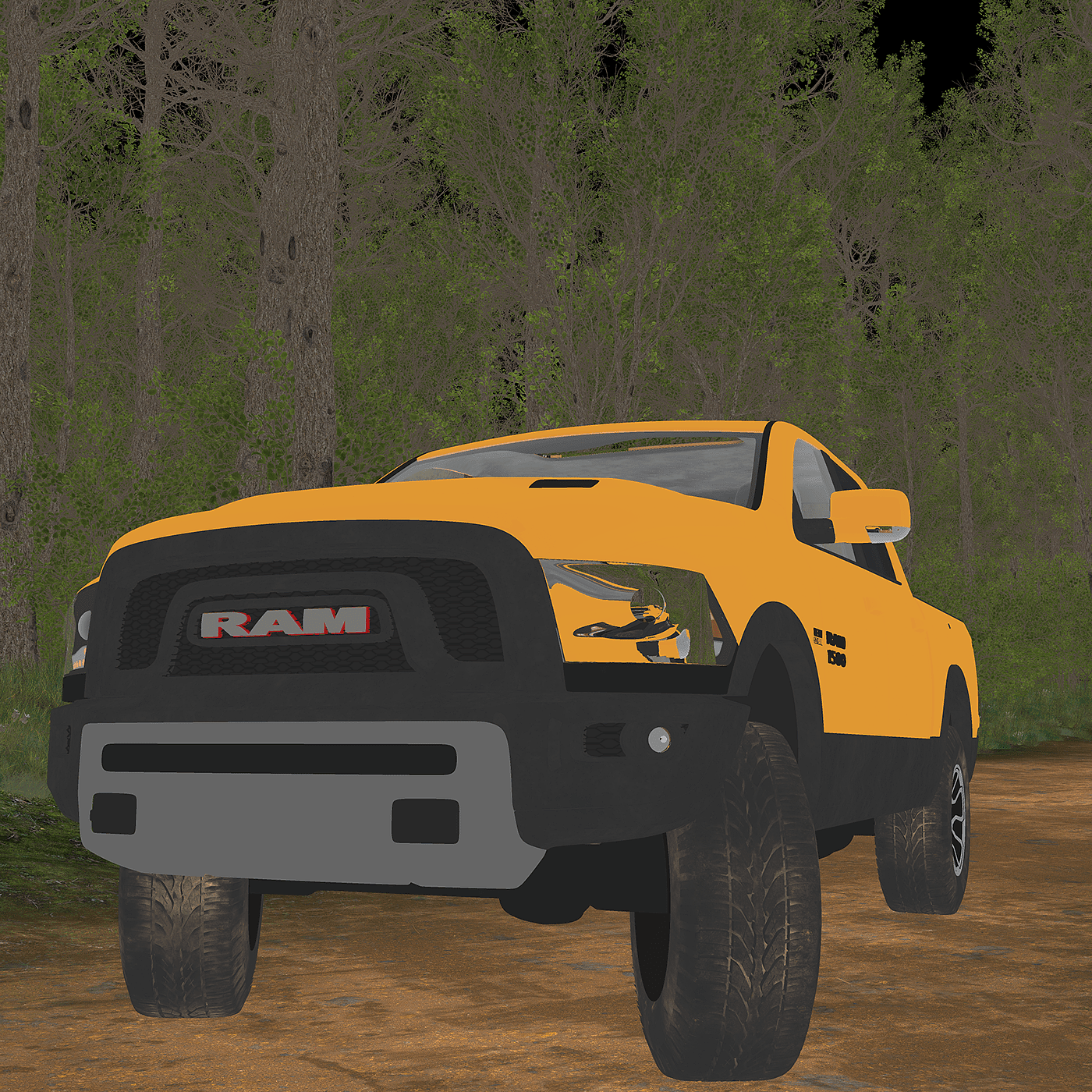 卡车，cgi，森林，虚幻4引擎，建模渲染，