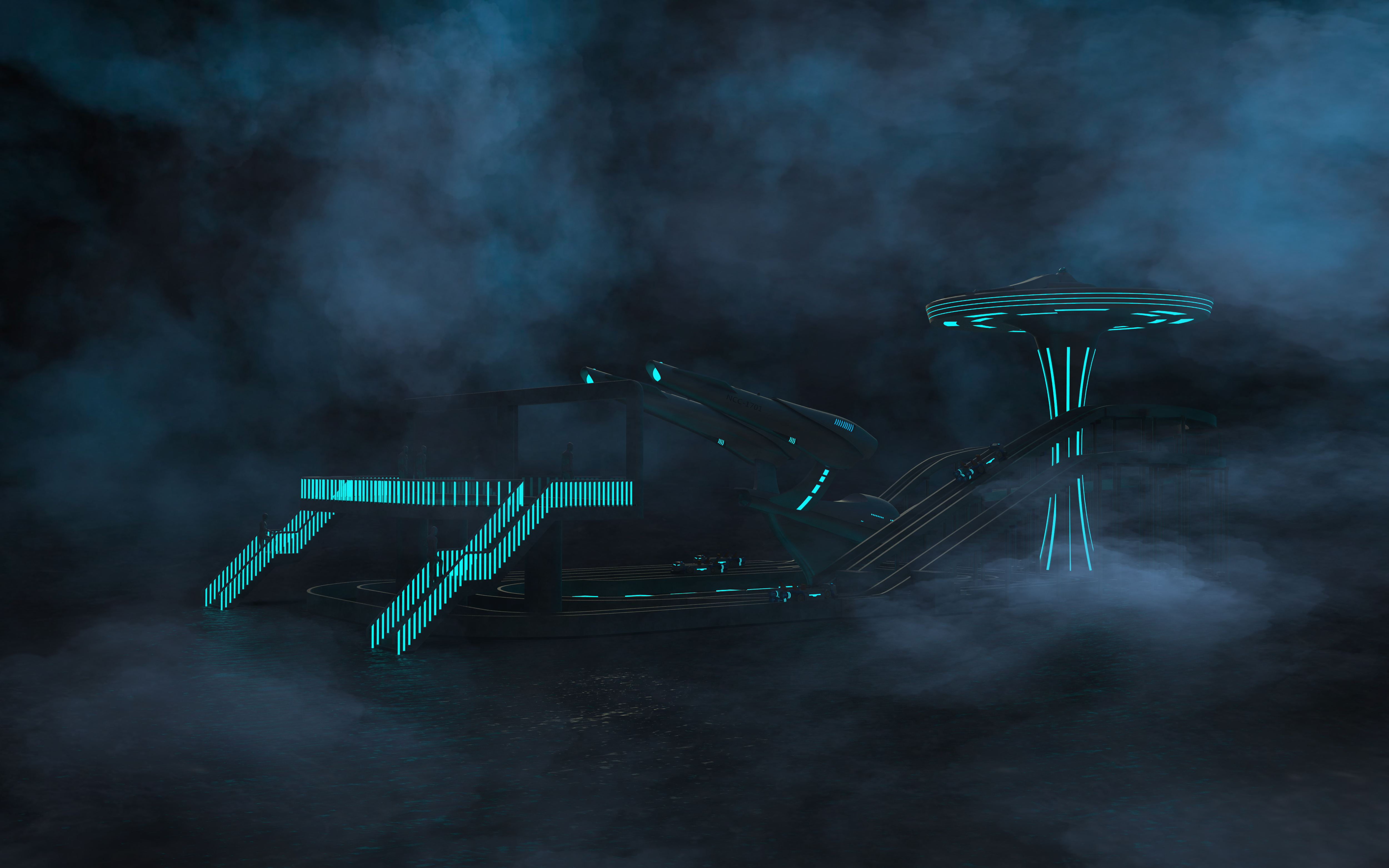 The torrent is advancing bravely.，