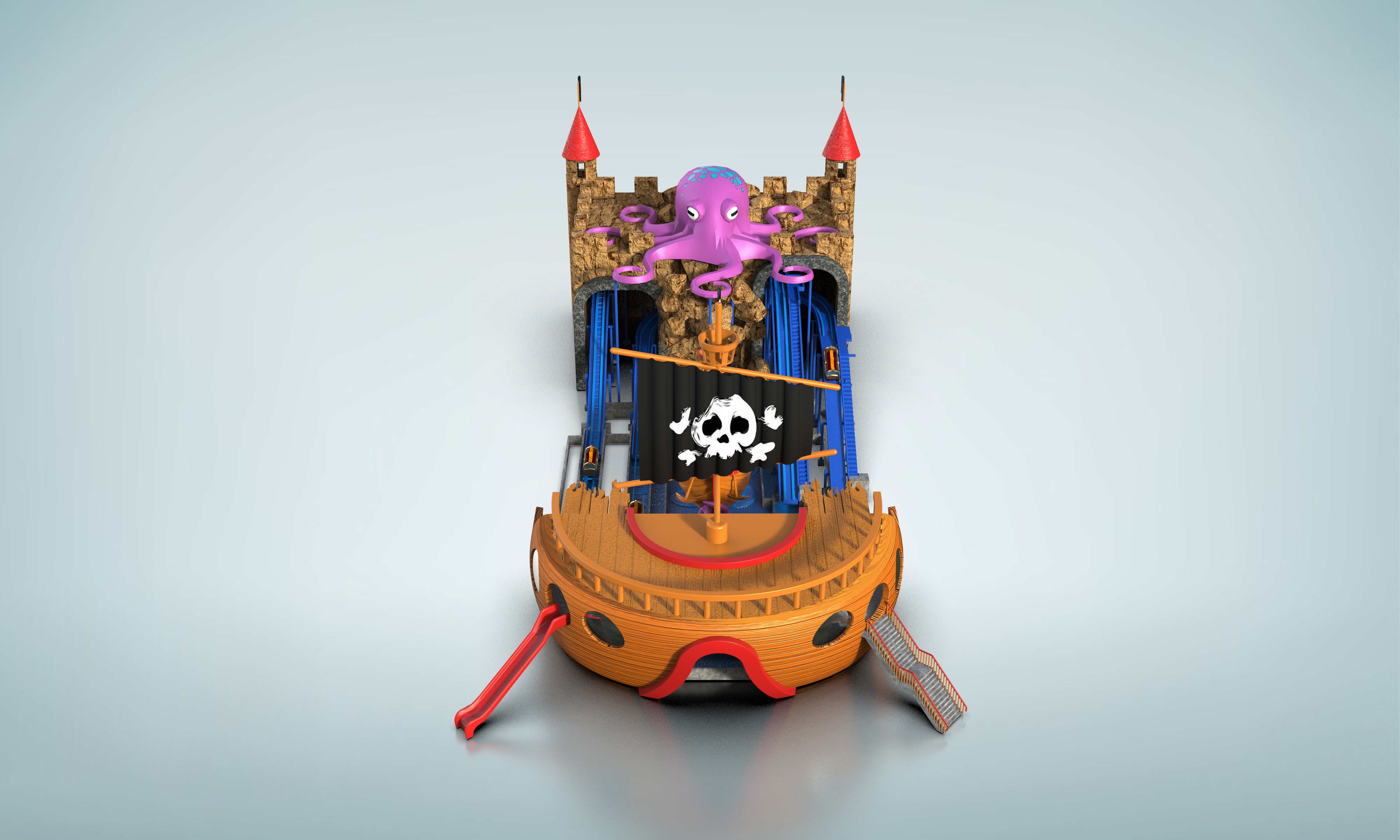 The torrent is advancing bravely.，