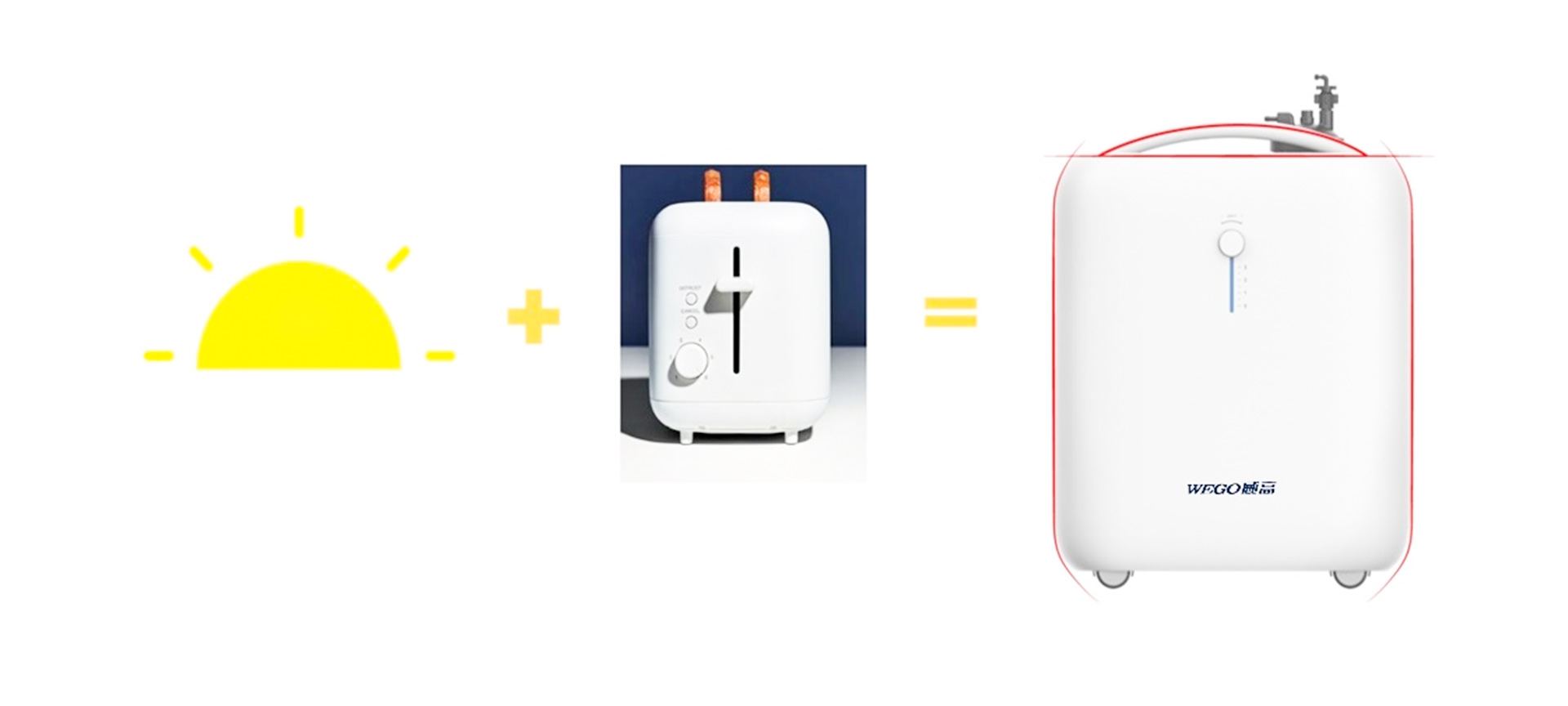 White fox design，product design，oxygenerator，medical care，apparatus，Healthcare，household electrical appliances，