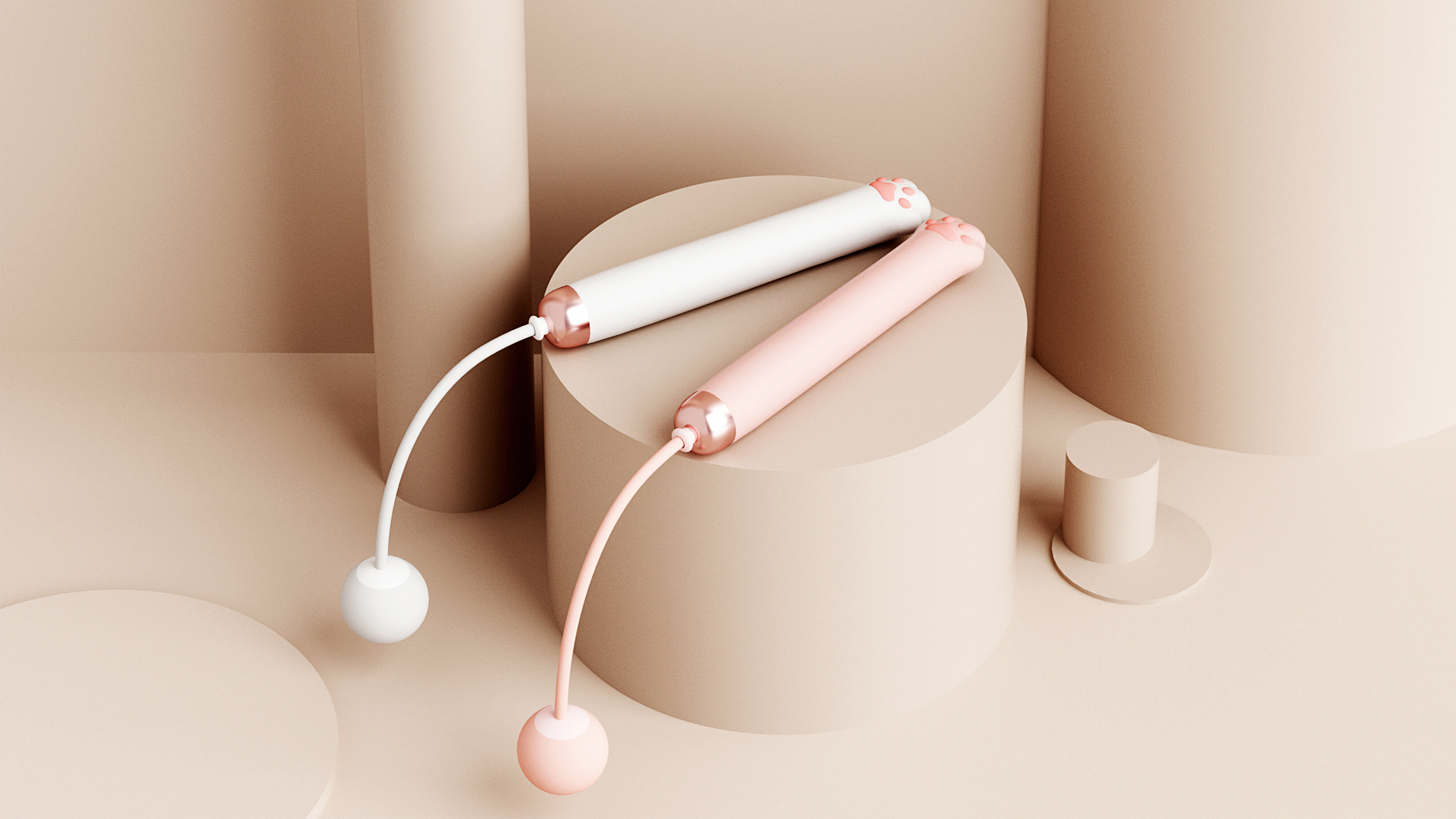 Bodybuilding，skipping rope，Fitness Equipment，Cervical Massager，Massager，Color matching，