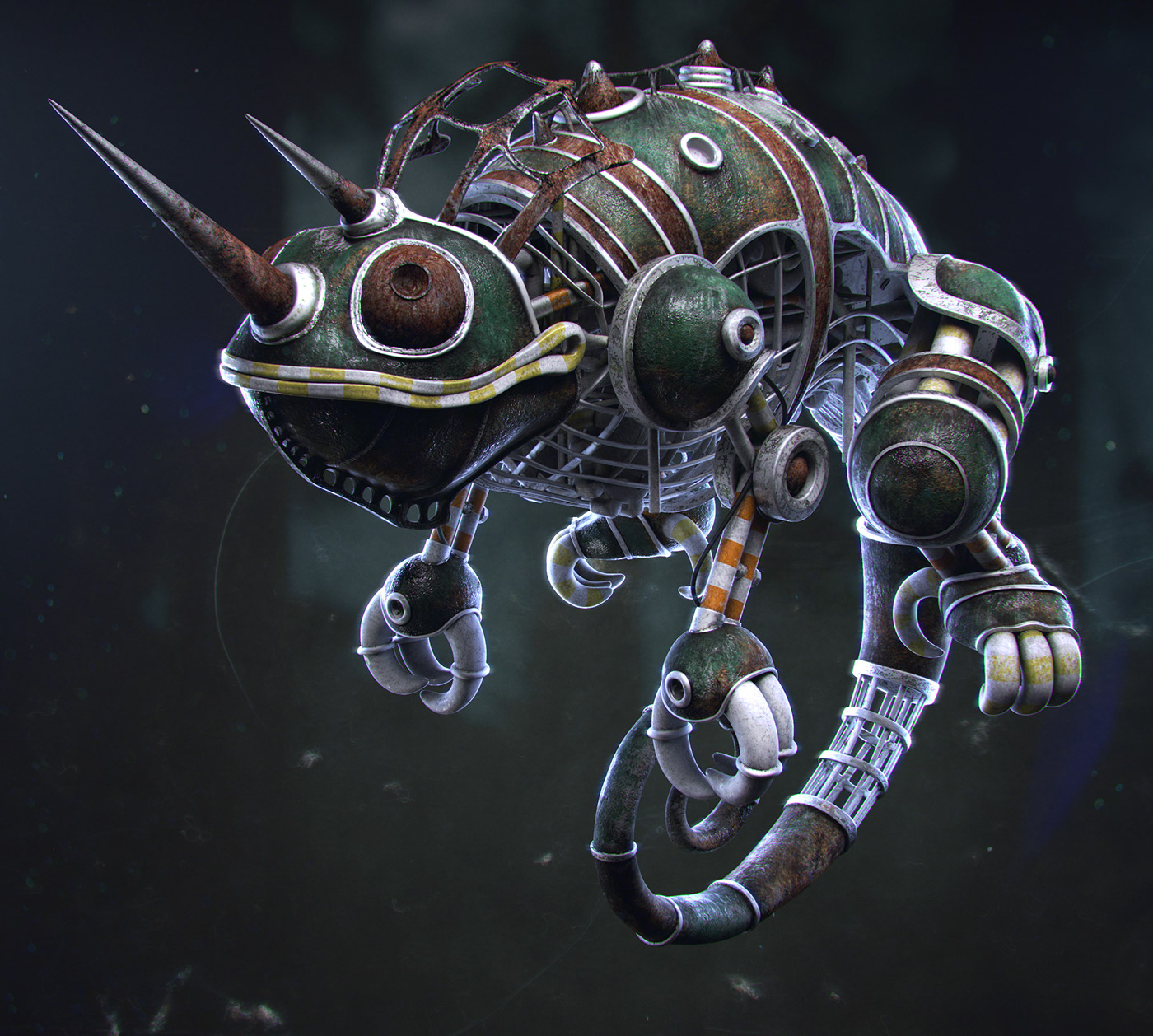 Steampunk Chameleon - 普象网