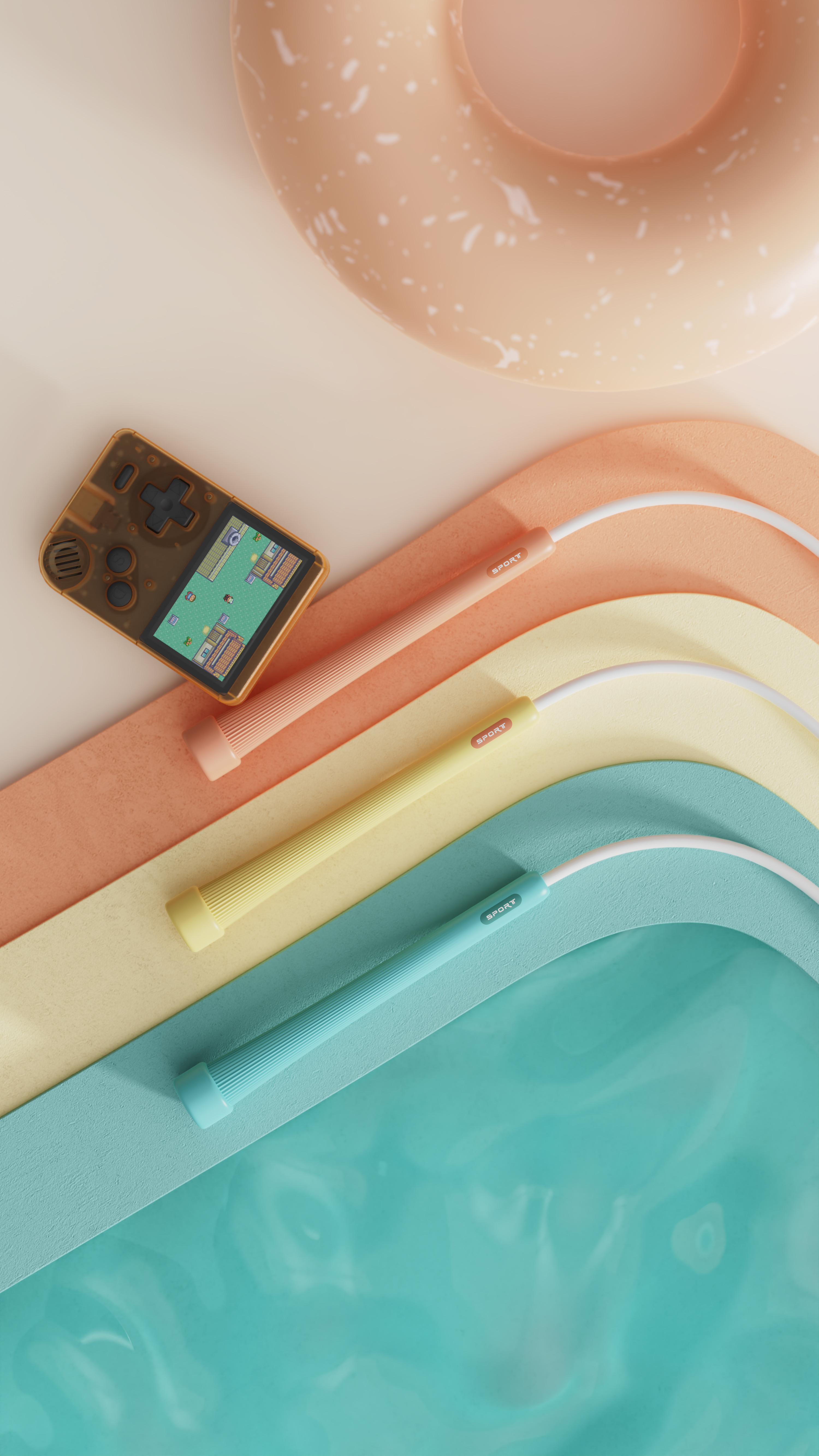 skipping rope，Sand skipping rope，motion，Outdoor fitness，