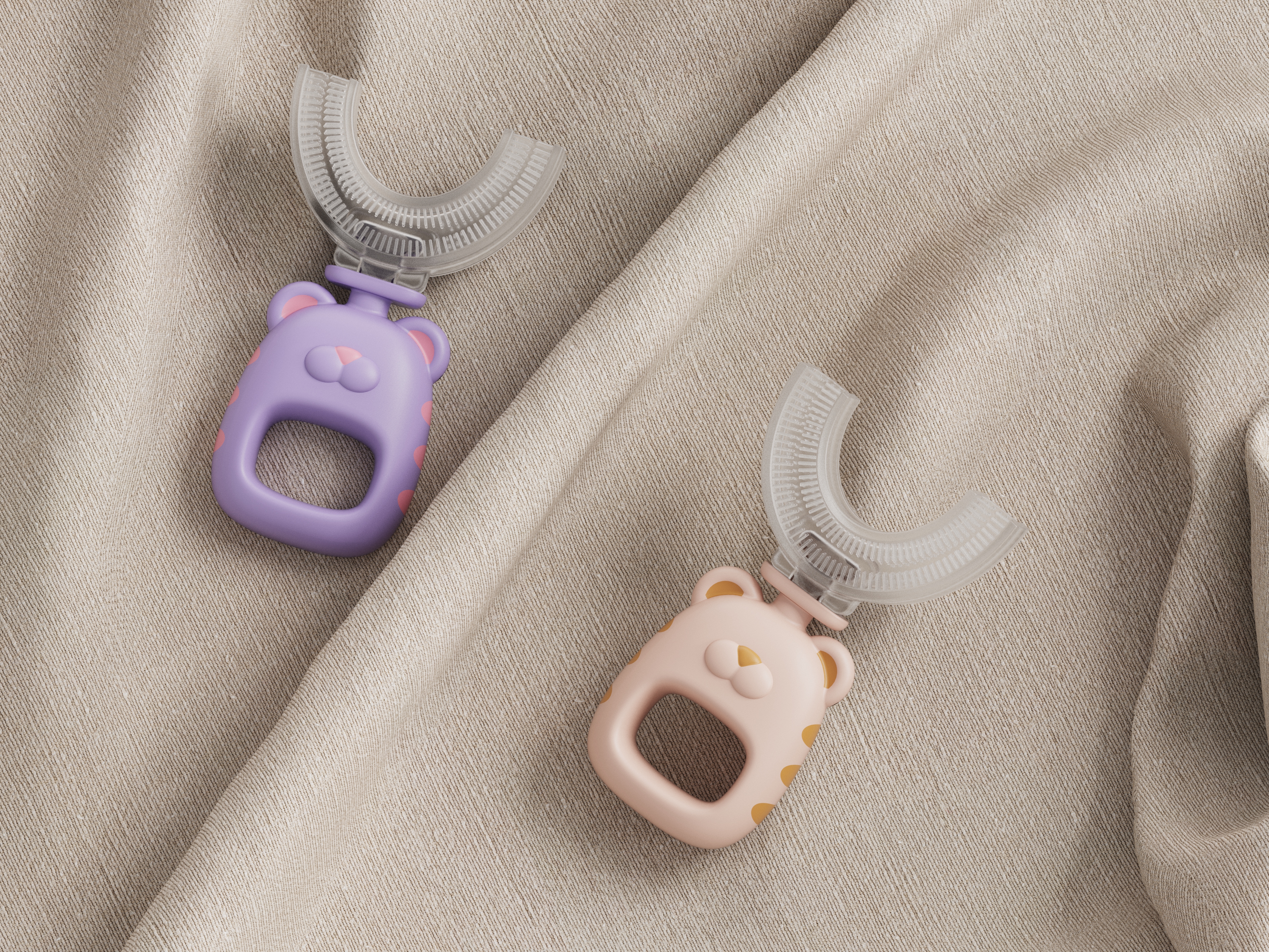 U-shaped toothbrush，Children's toothbrush，