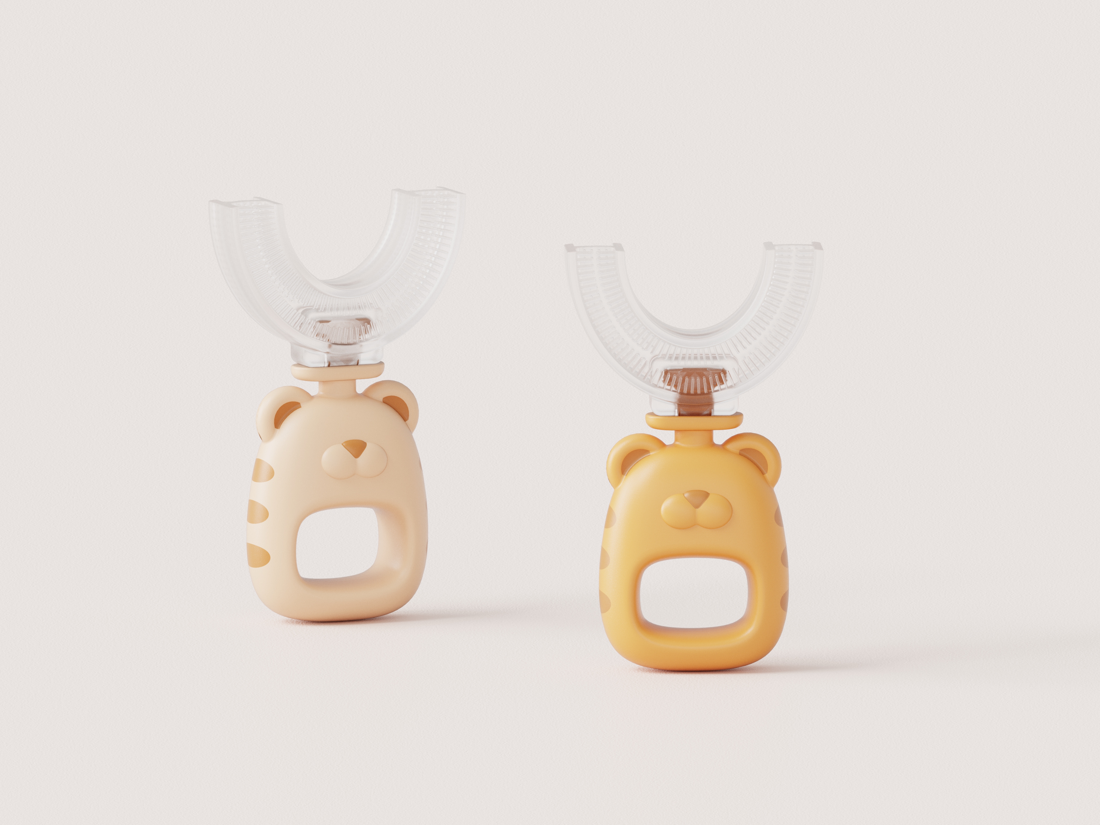 U-shaped toothbrush，Children's toothbrush，