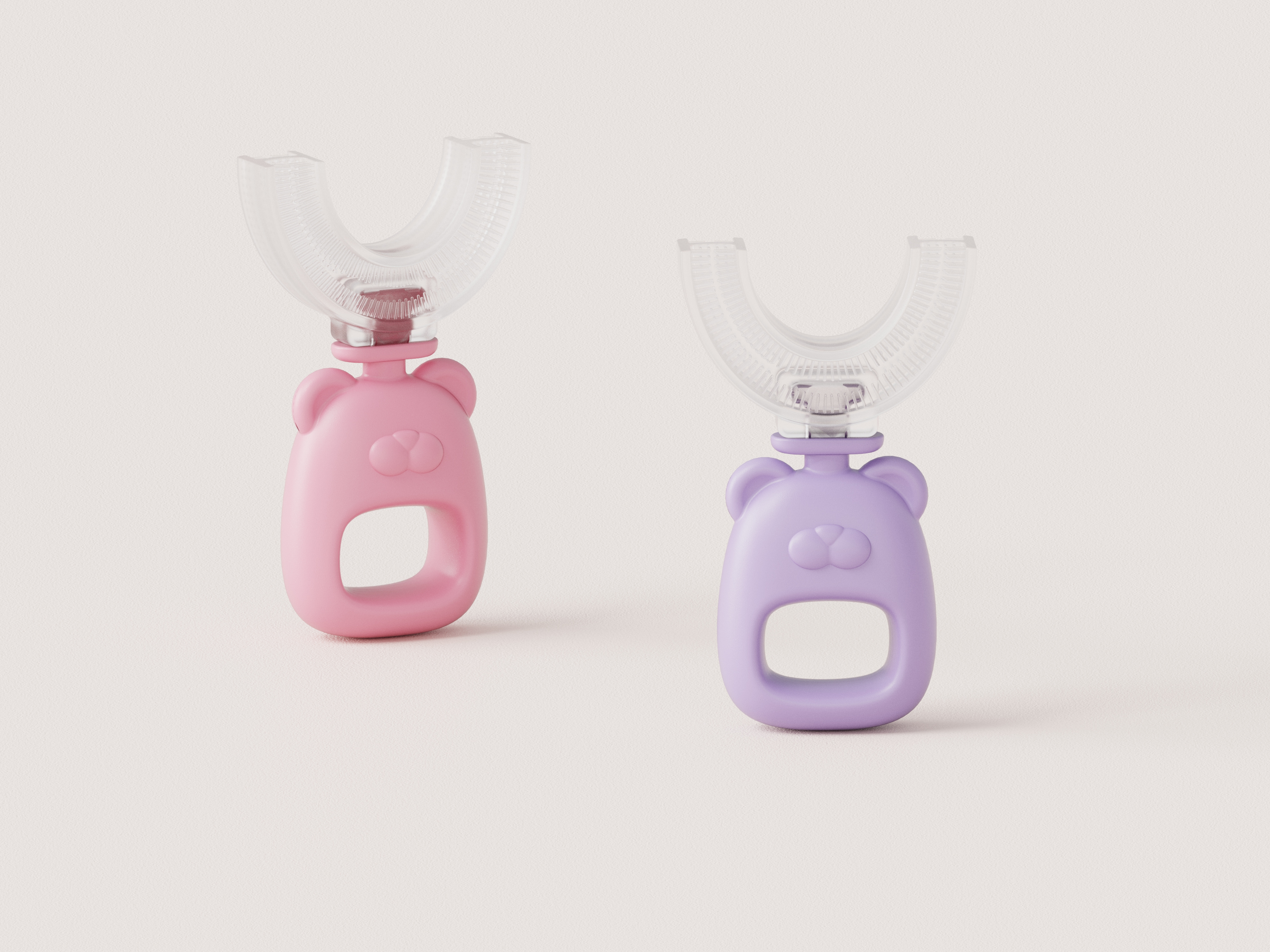 U-shaped toothbrush，Children's toothbrush，