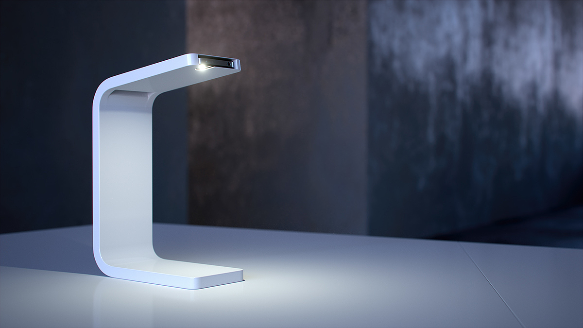 iphone，Light with sound amplifier design，lamp，