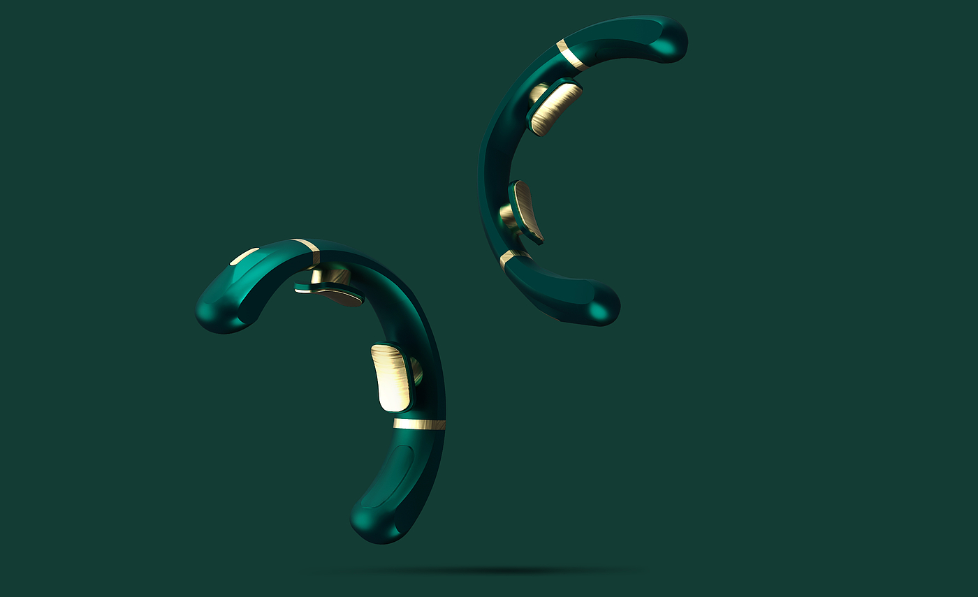 Cervical massage instrument，Household appliances，modeling，Render，