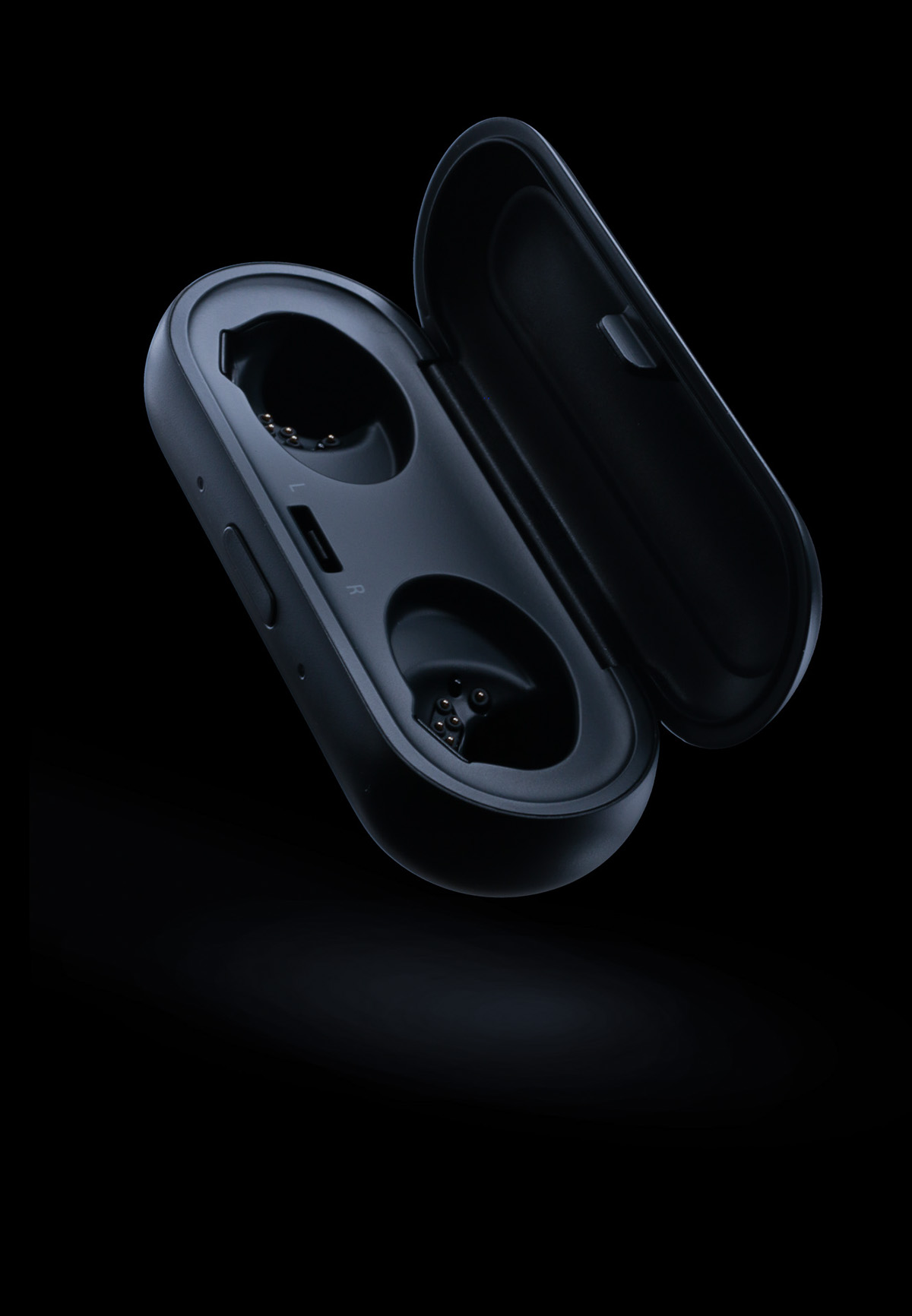 Samsung，headset，black，Picture rendering，samsung，IconX Gear，Storable，wireless，Light movement，Light and shadow，