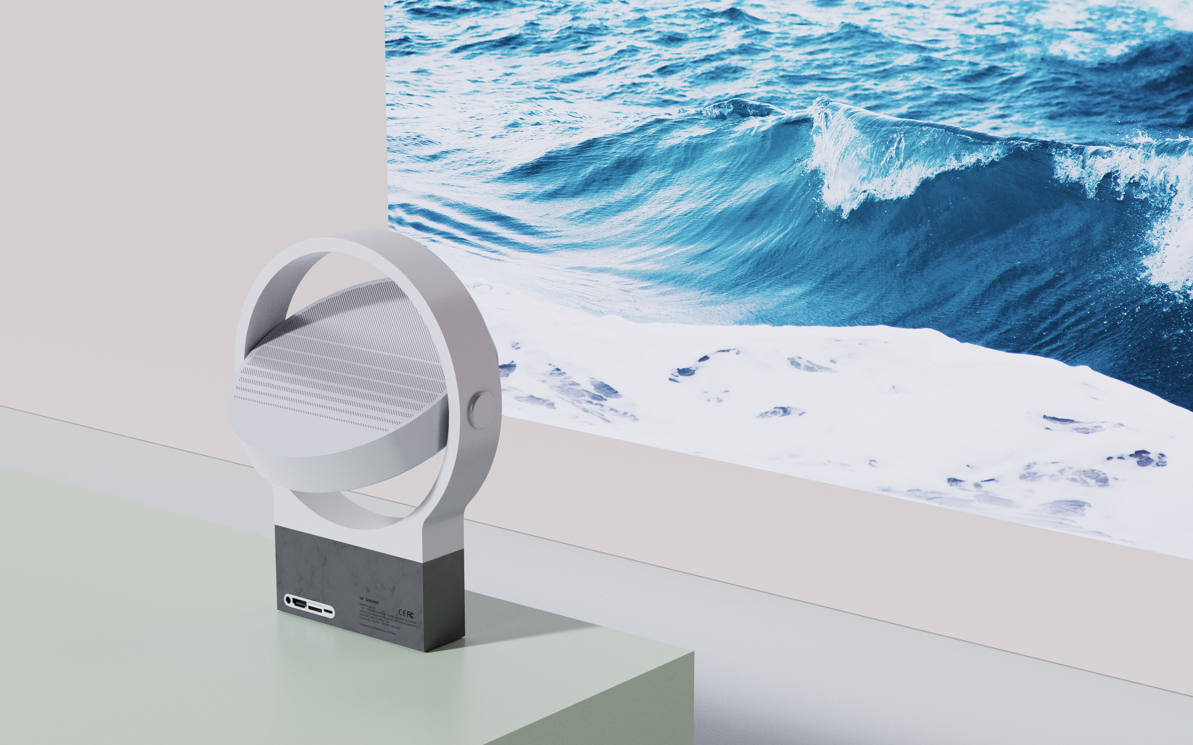 industrial design，product design，Render，Projector，sample reels，Color matching，gardens，