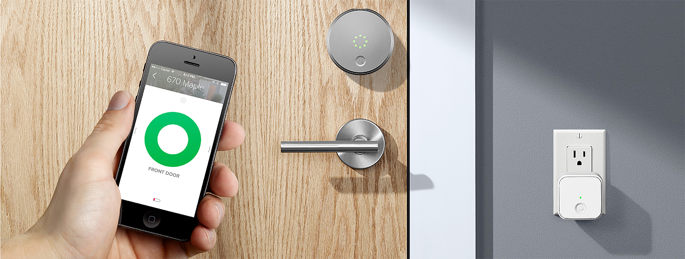 august，Intelligent door lock，product design，Home Furnishing，industrial design，