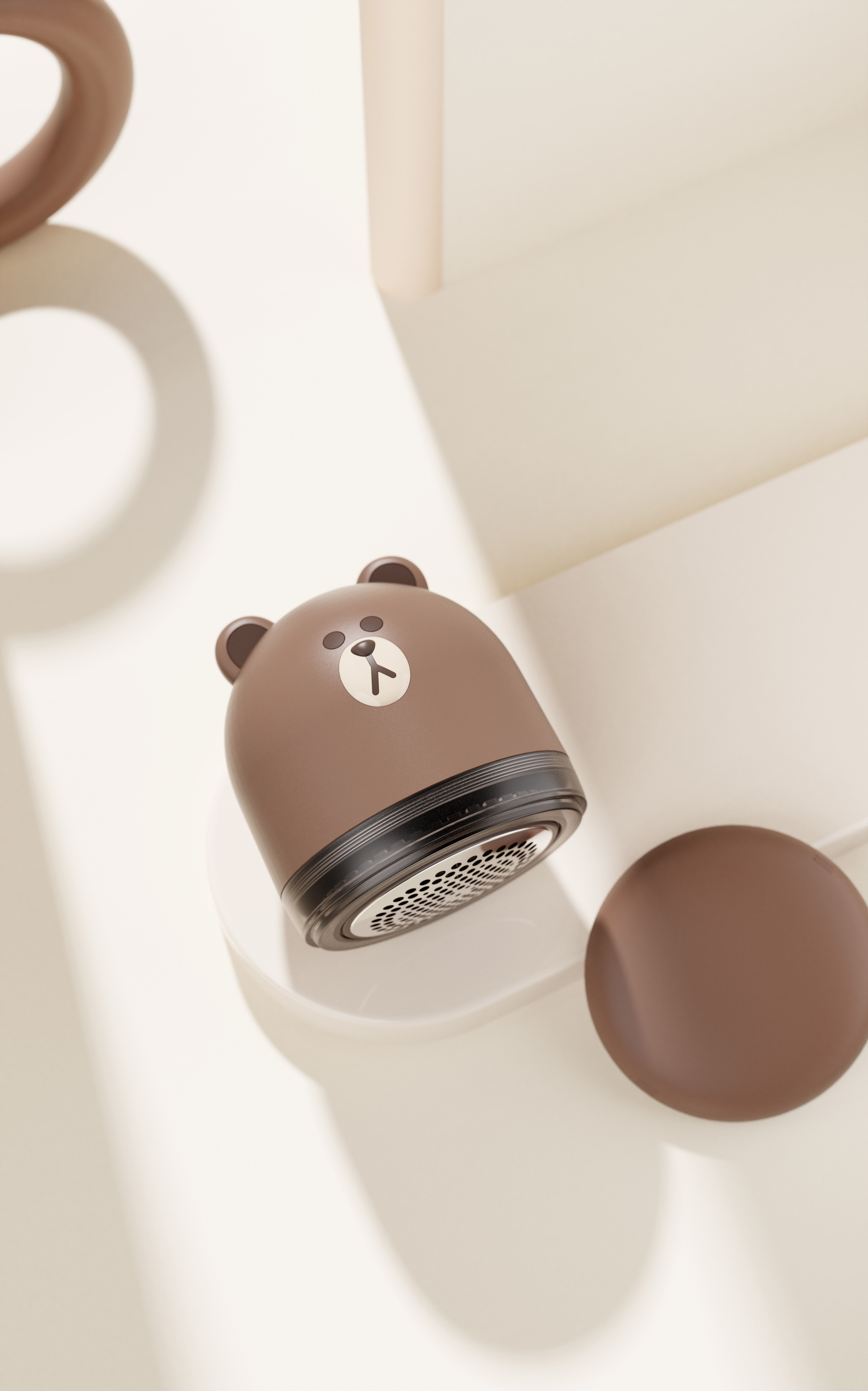 Brown bear，lovely，Hair remover，