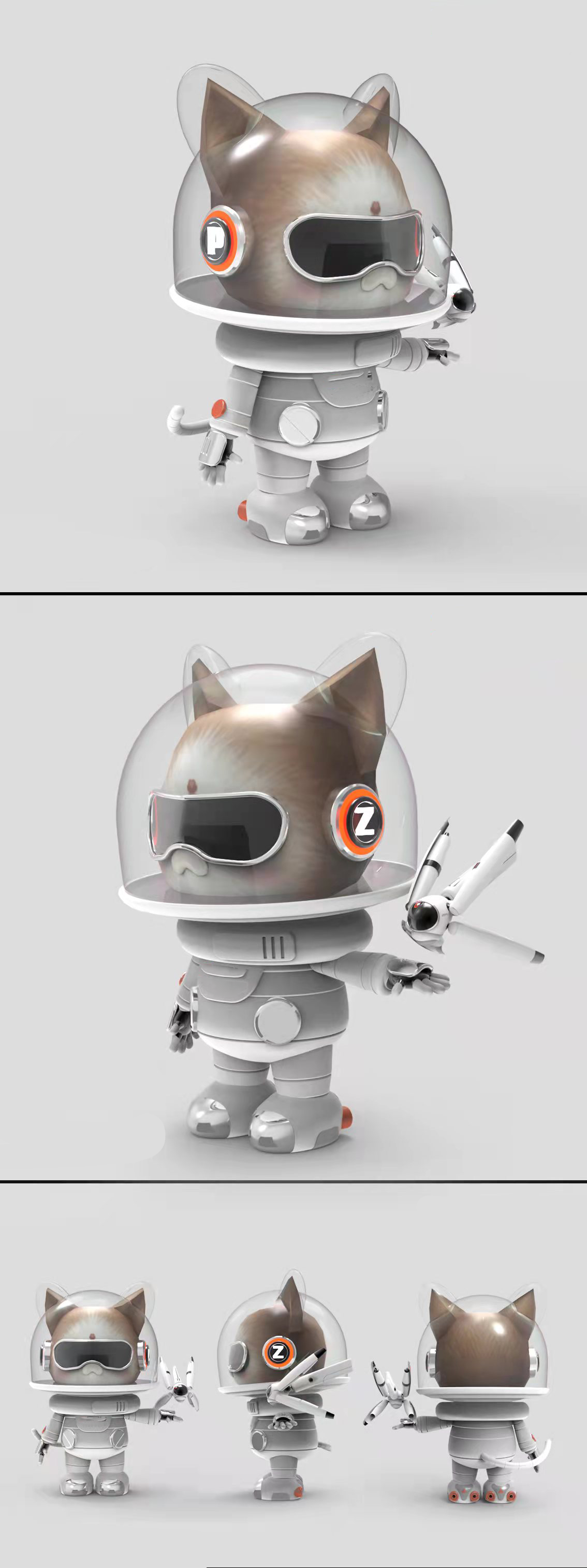 Cats, space suits，